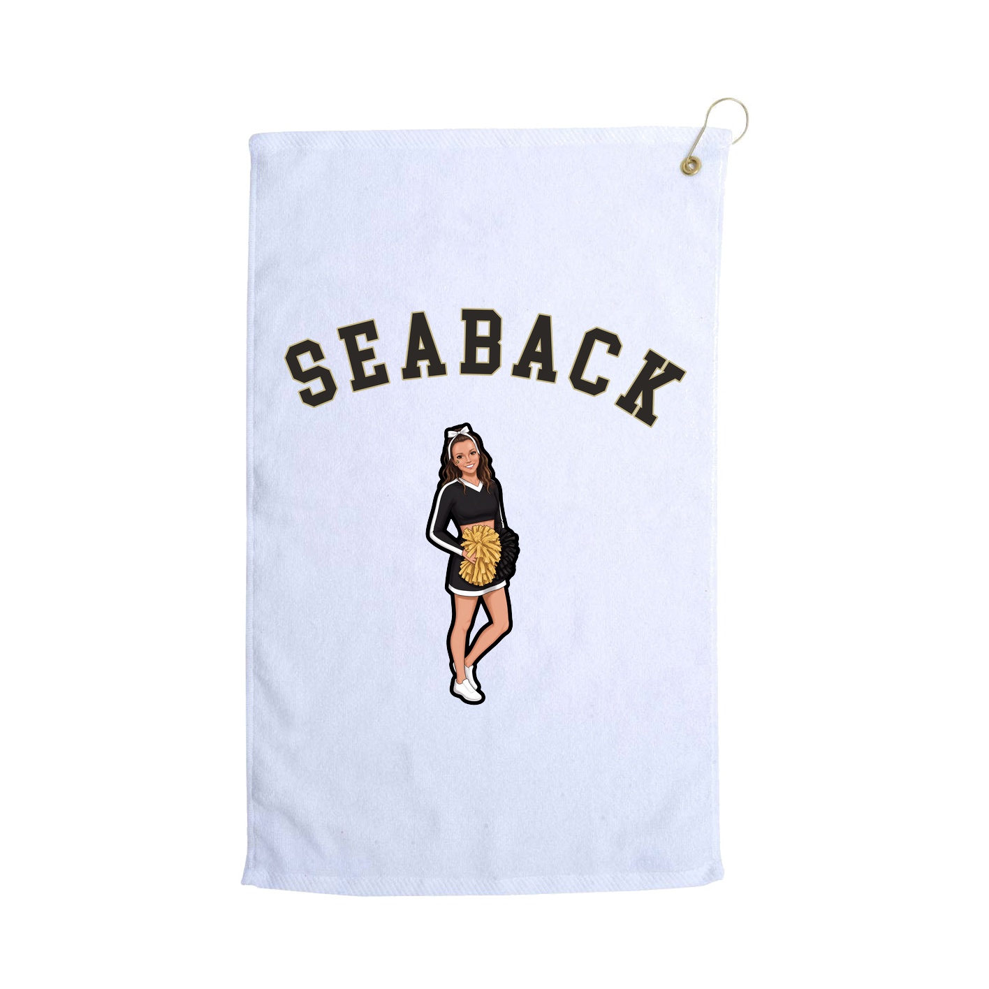 Golf Towel — Shirsey Arch in White