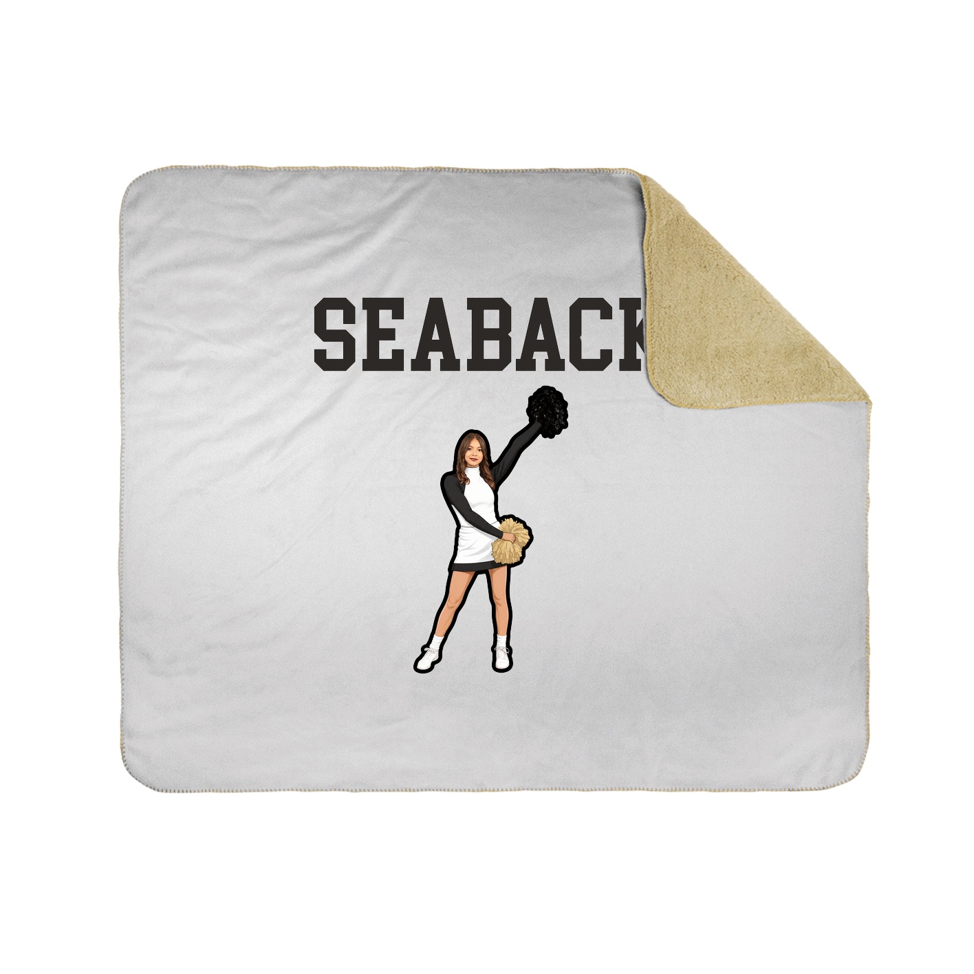 Throw Blanket — Shirsey in White
