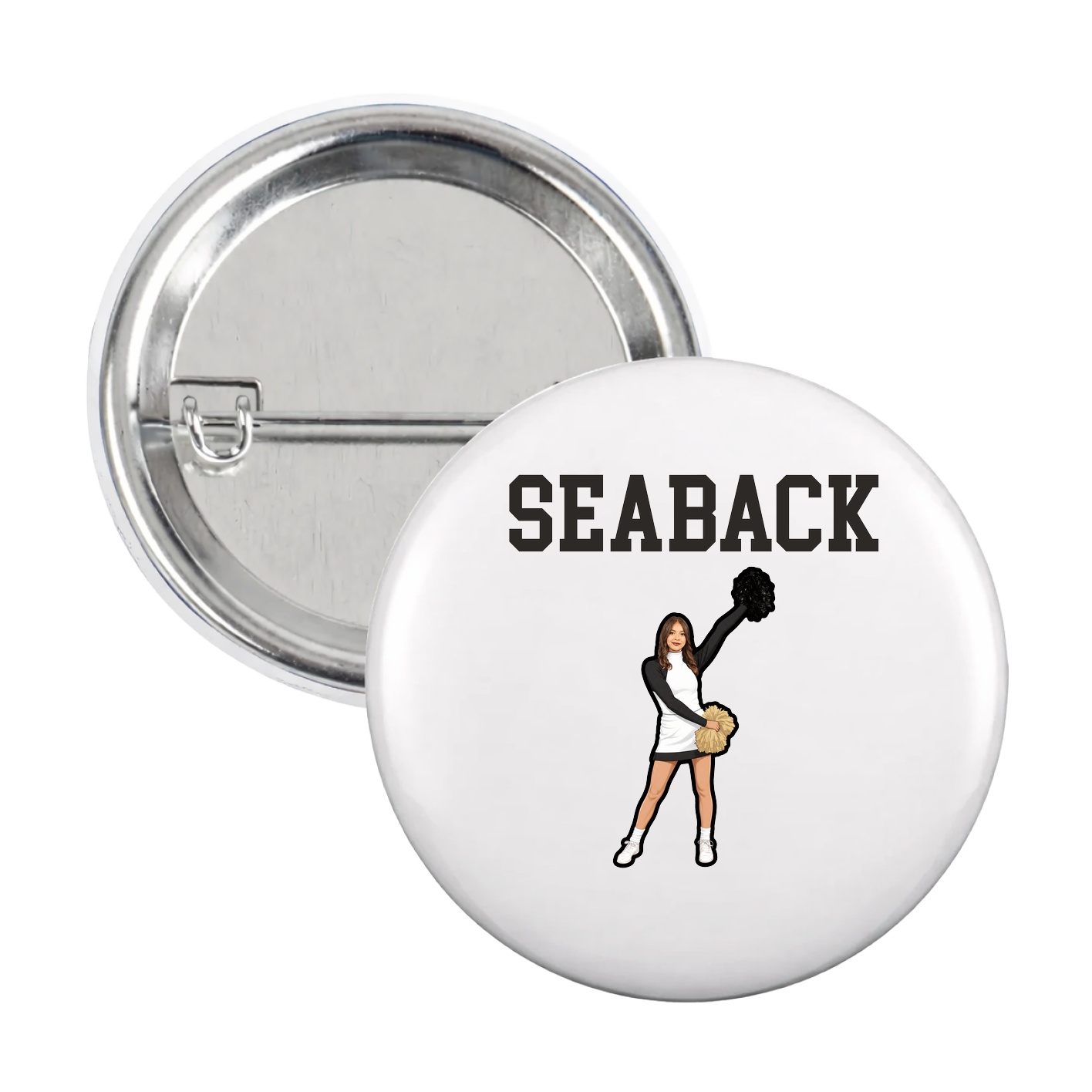 Game Day Button — Shirsey in White