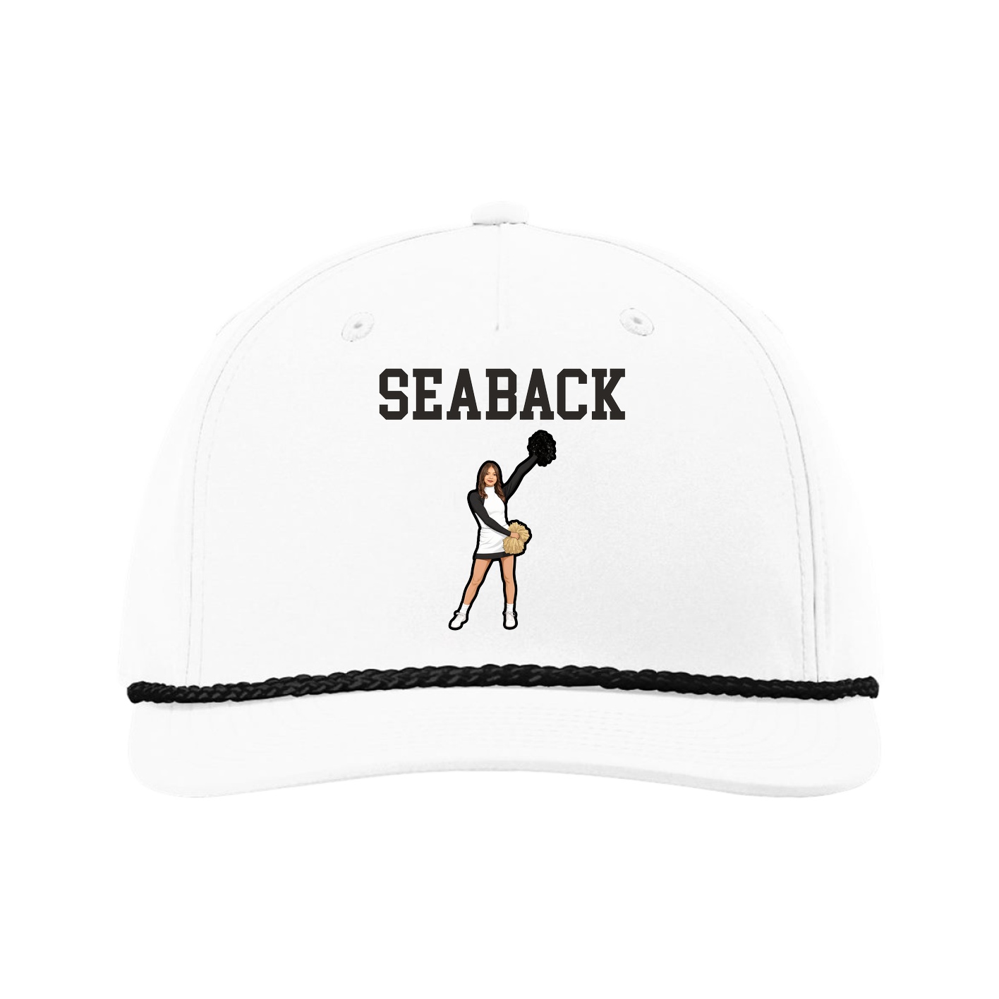 Five-Panel Classic Rope Cap — Shirsey in White