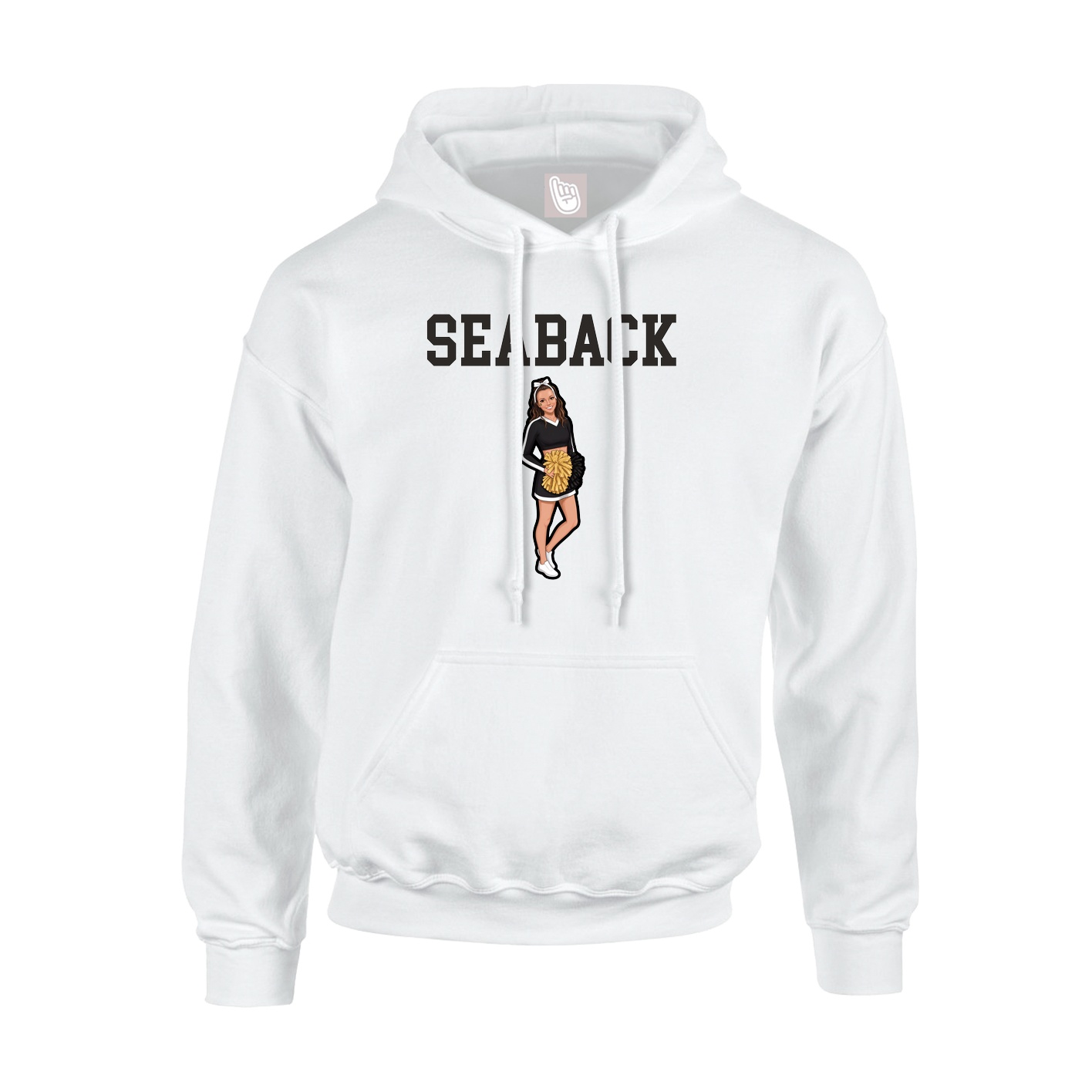 Hoodie — Shirsey in White