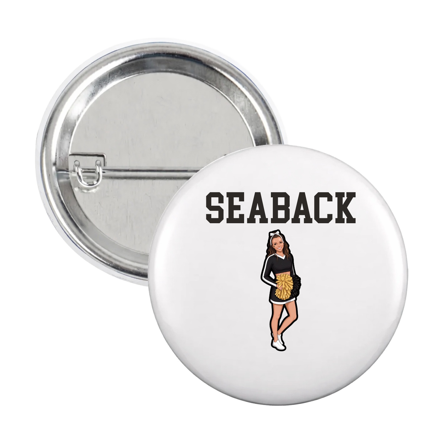 Game Day Button — Shirsey in White