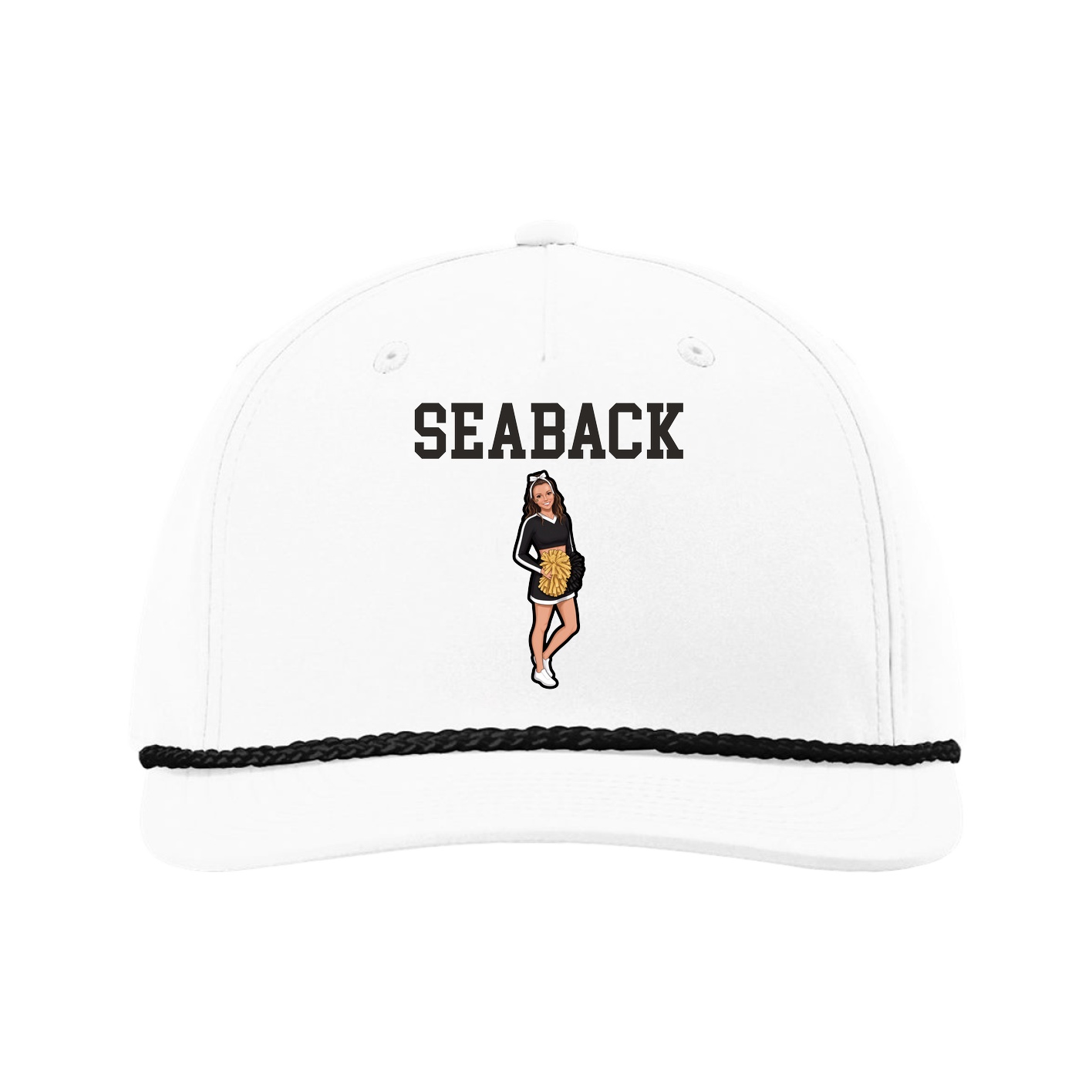 Five-Panel Classic Rope Cap — Shirsey in White