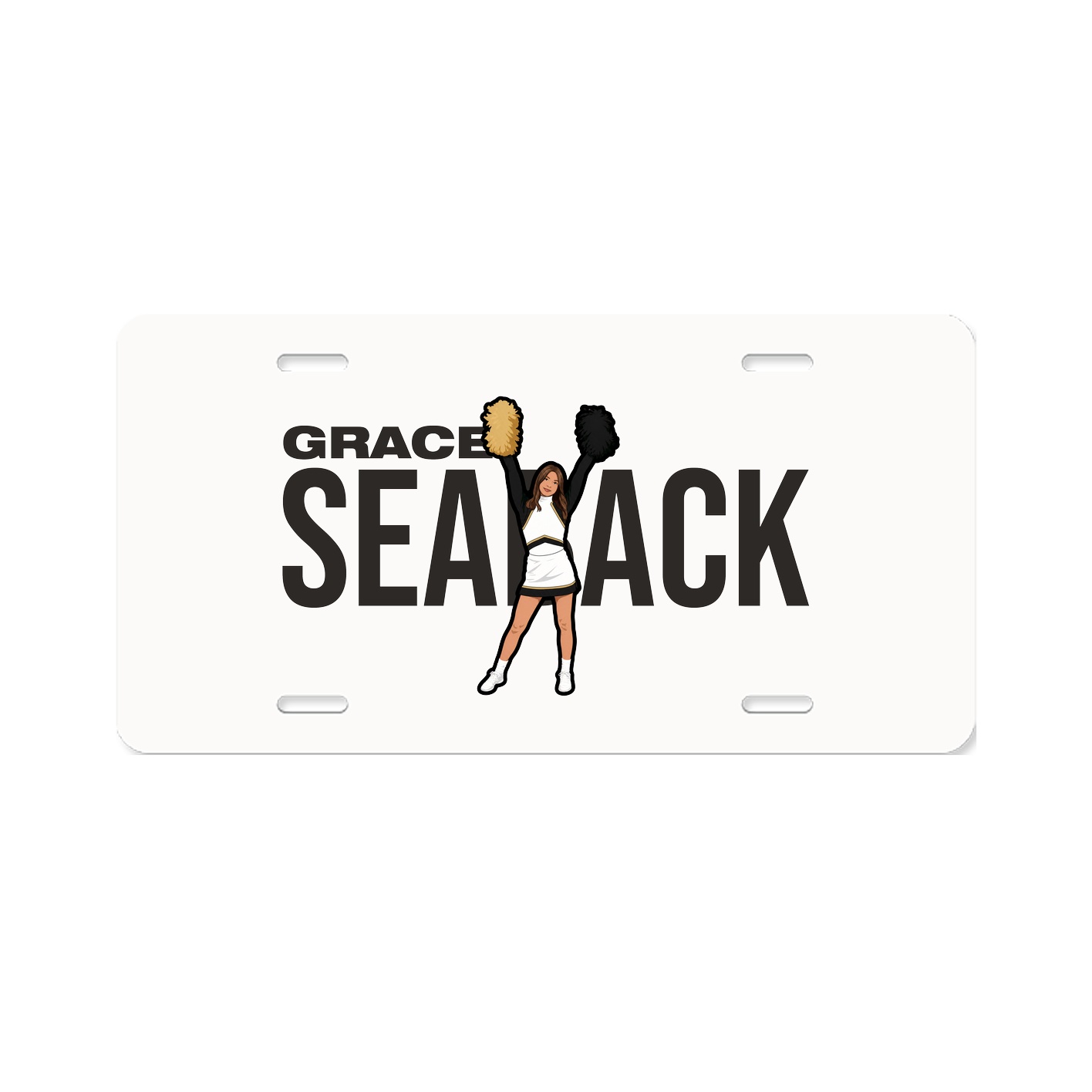 License Plate — Player Name in Classic