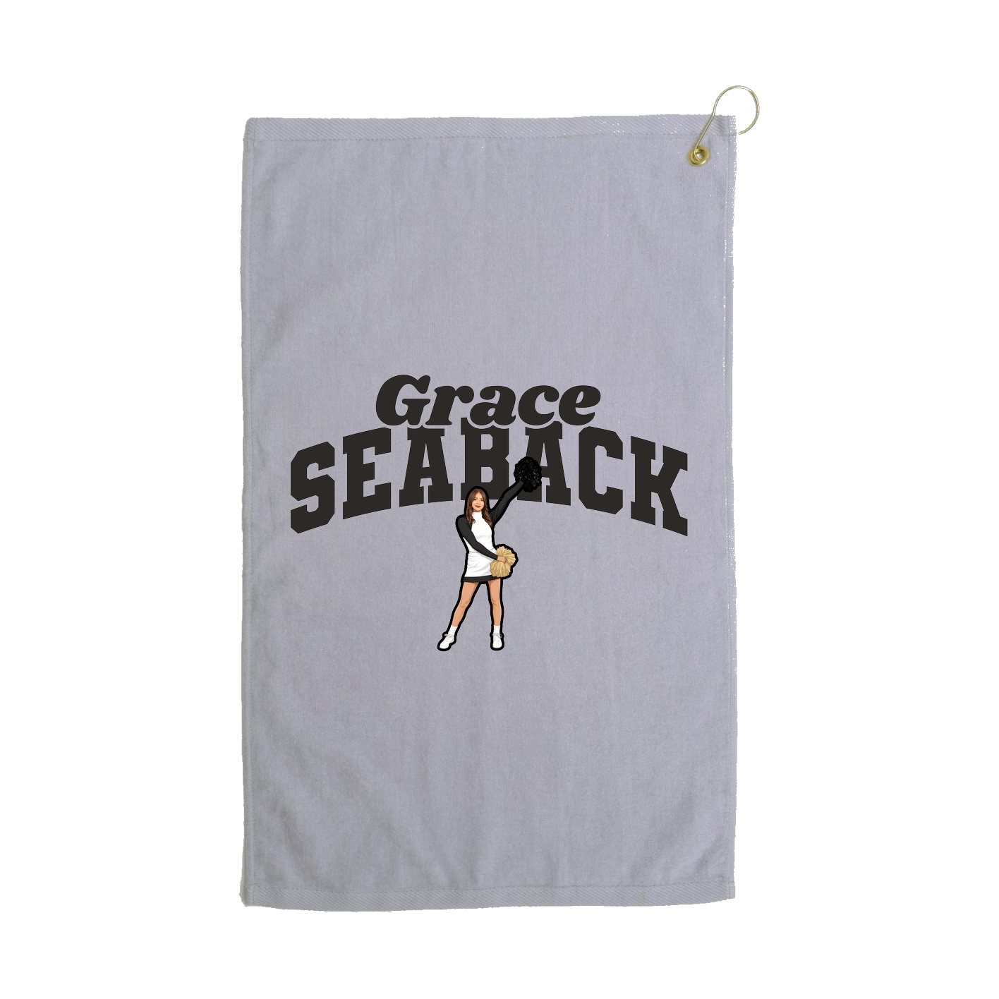 Golf Towel — Signature Arch in Grey