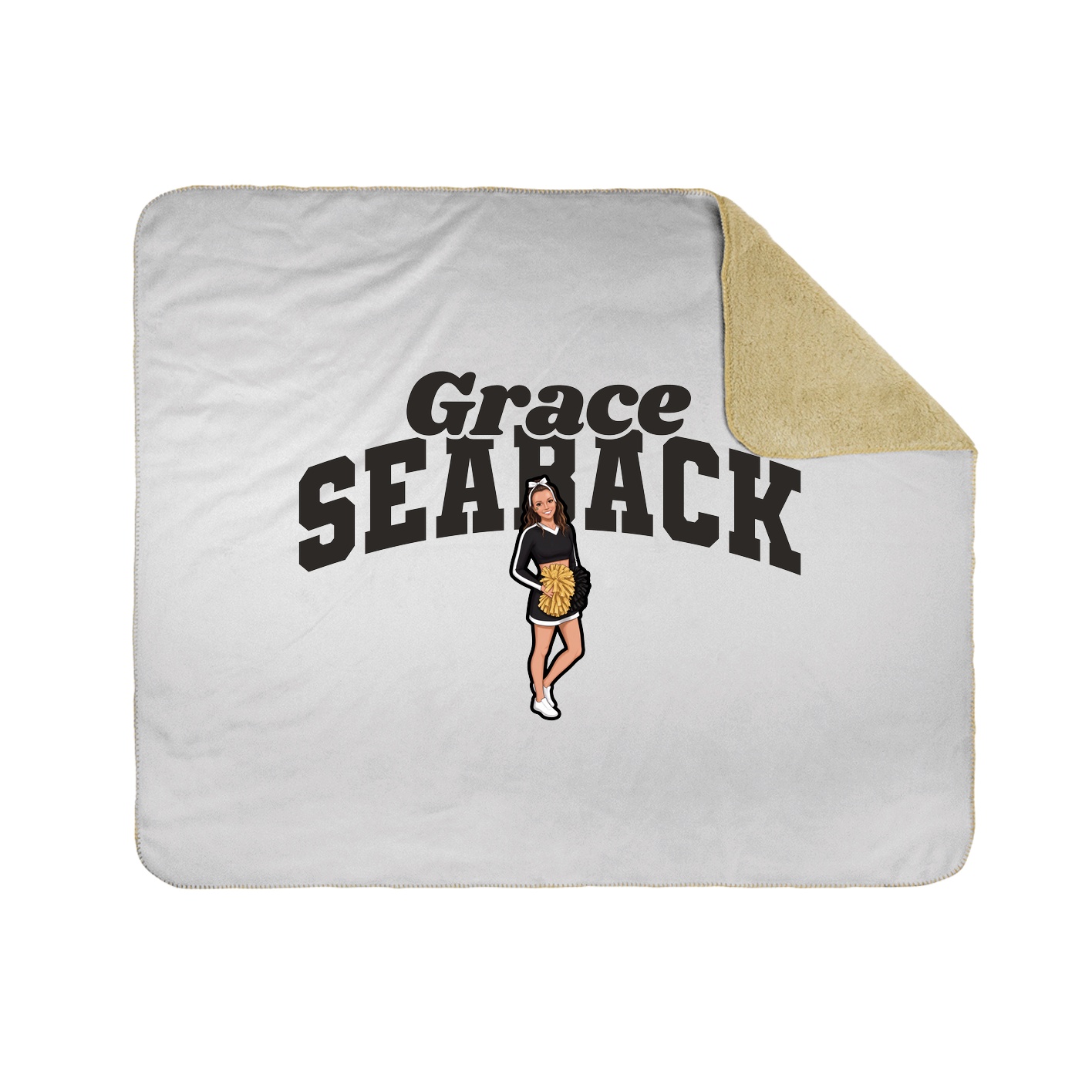 Throw Blanket — Signature Arch in White