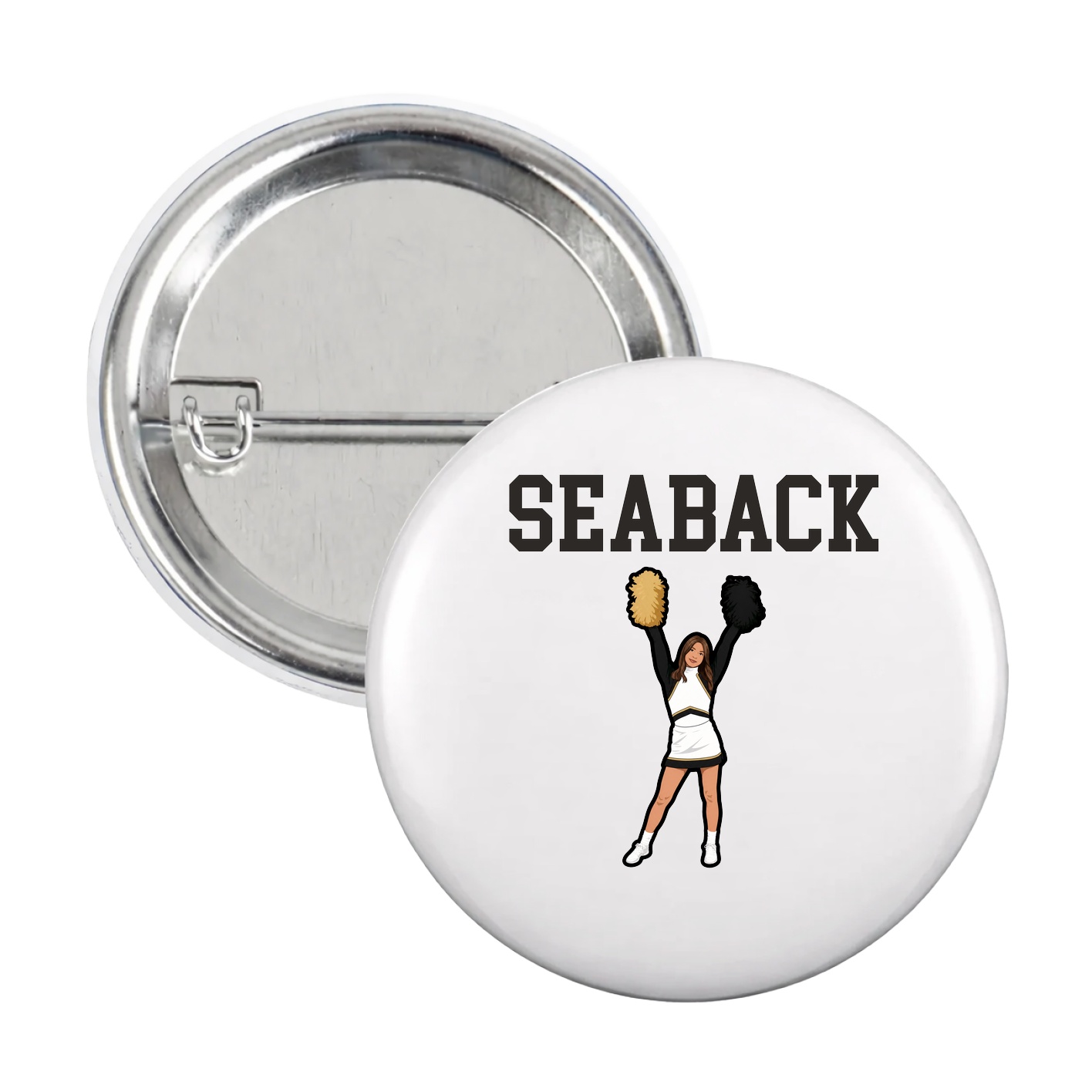 Game Day Button — Shirsey in White
