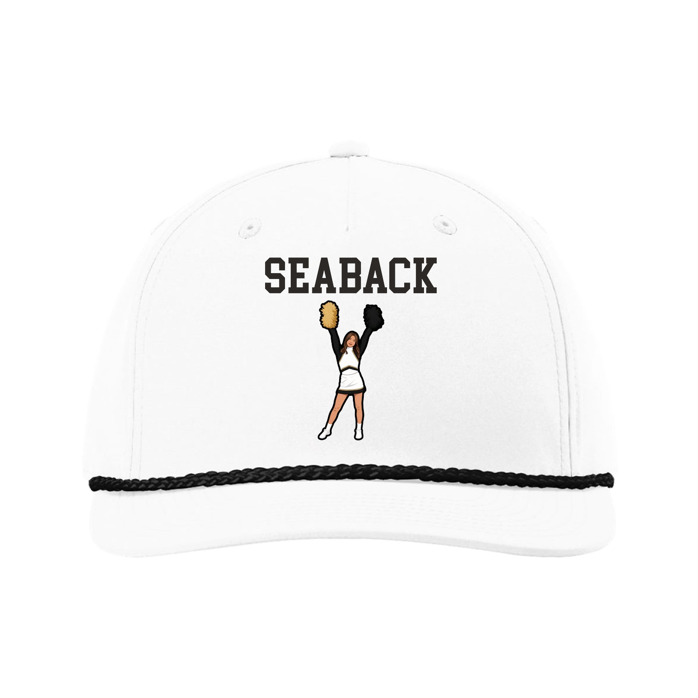 Five-Panel Classic Rope Cap — Shirsey in White