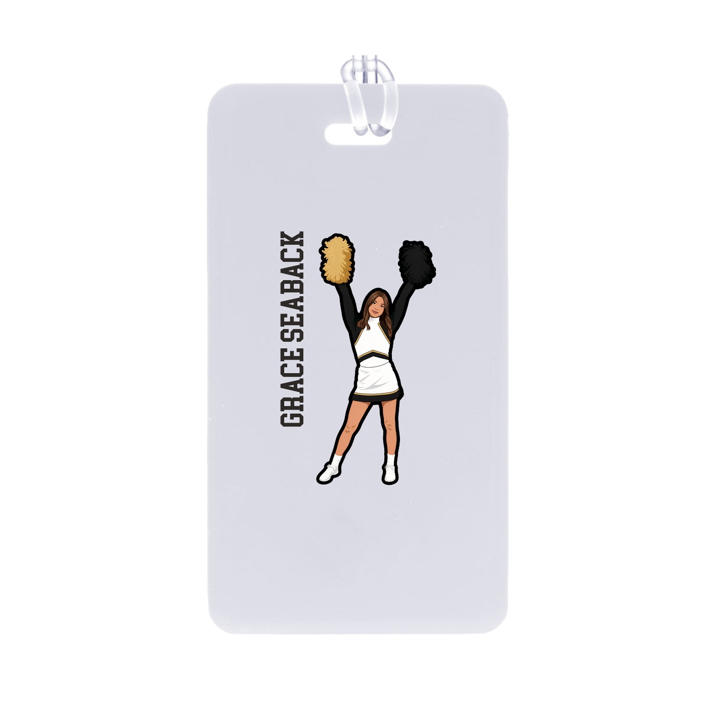 Bag Tag — Name Vertical in Classic