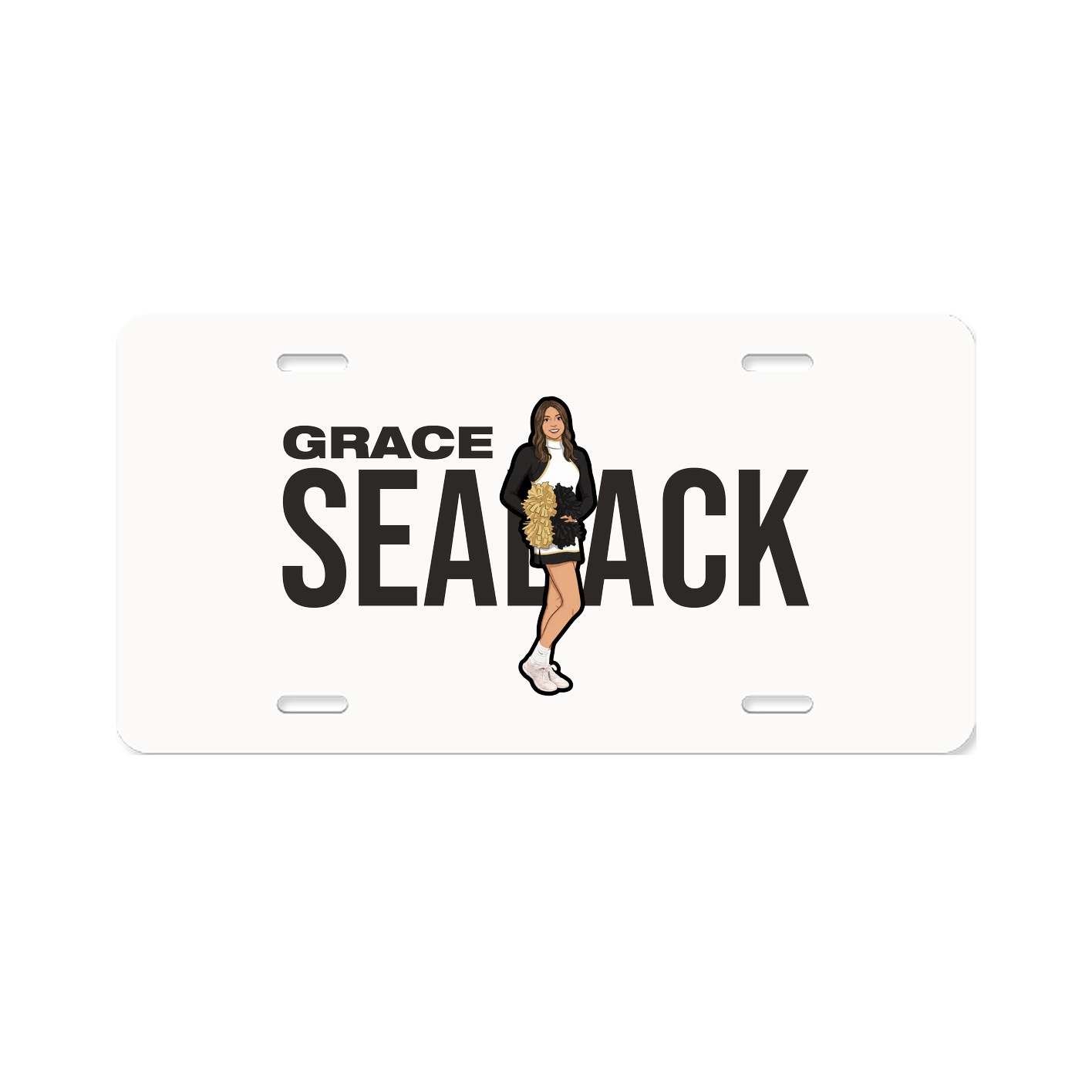 License Plate — Player Name in Classic