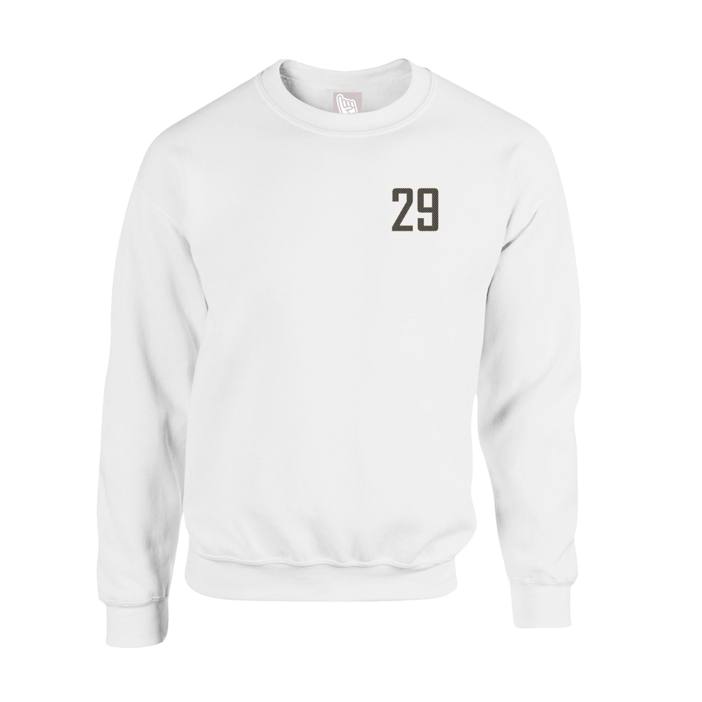 Fleece Crew — Front Shirsy in White