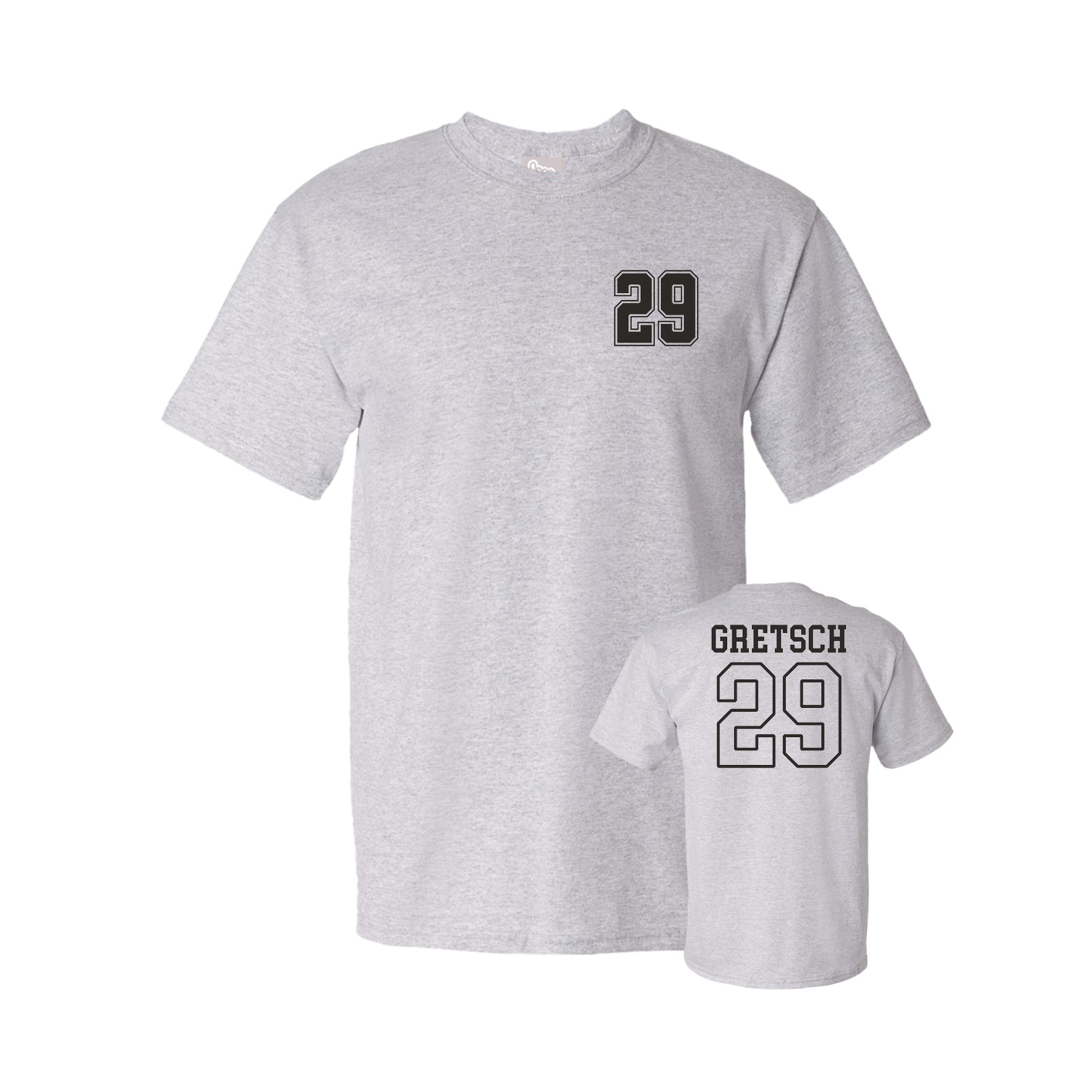 Tee — Chest Back in Grey