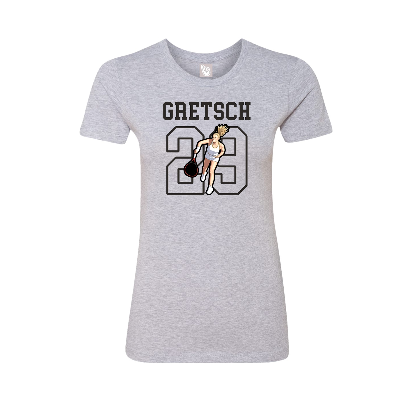 Fitted Women's Tee — Shirsey in Grey
