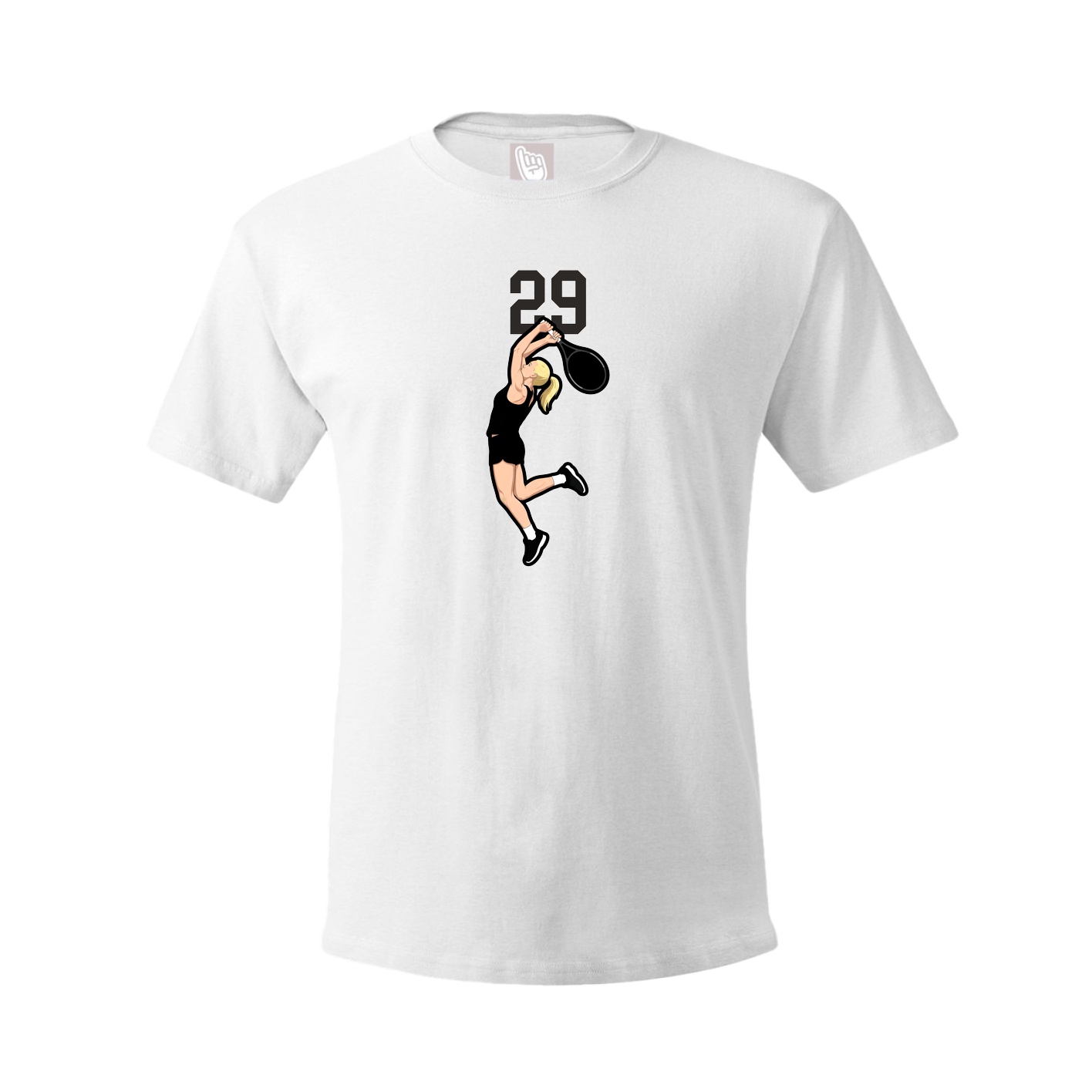 Youth Tee — Number Top in White