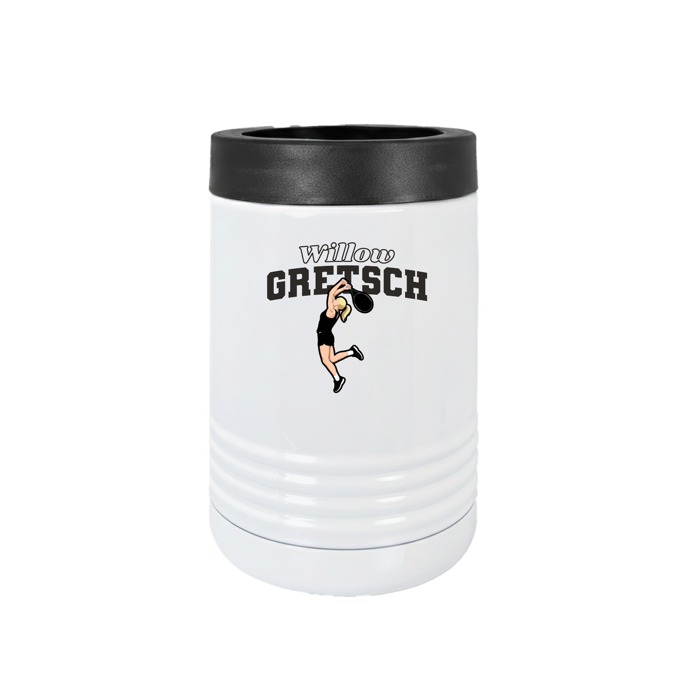 Beverage Holder — Name Arch in White