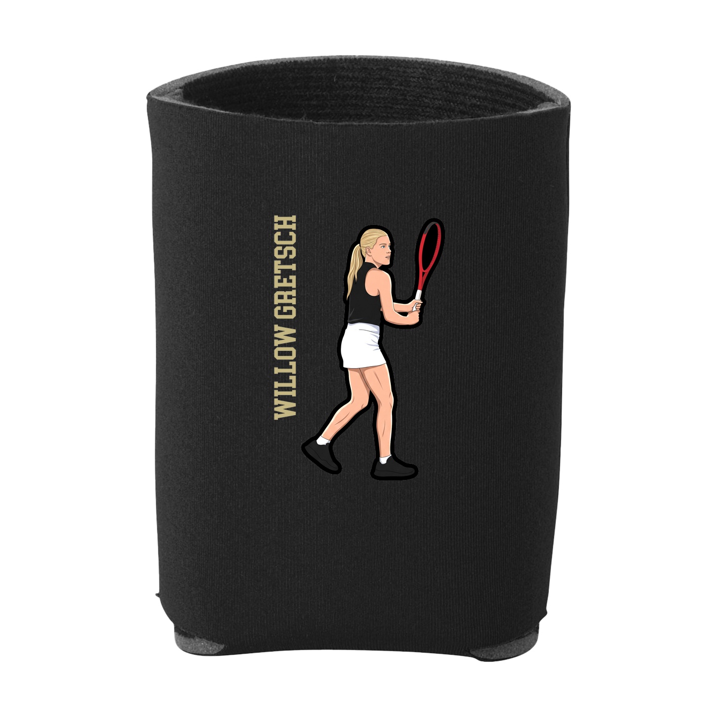 Can Holder — Name Vertical in Black