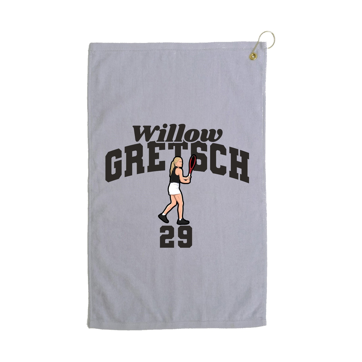 Golf Towel — Signature Arch in Grey
