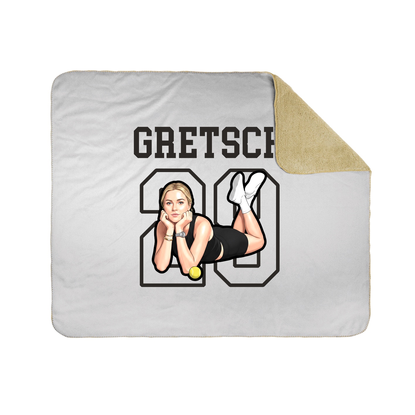 Throw Blanket — Shirsey in White