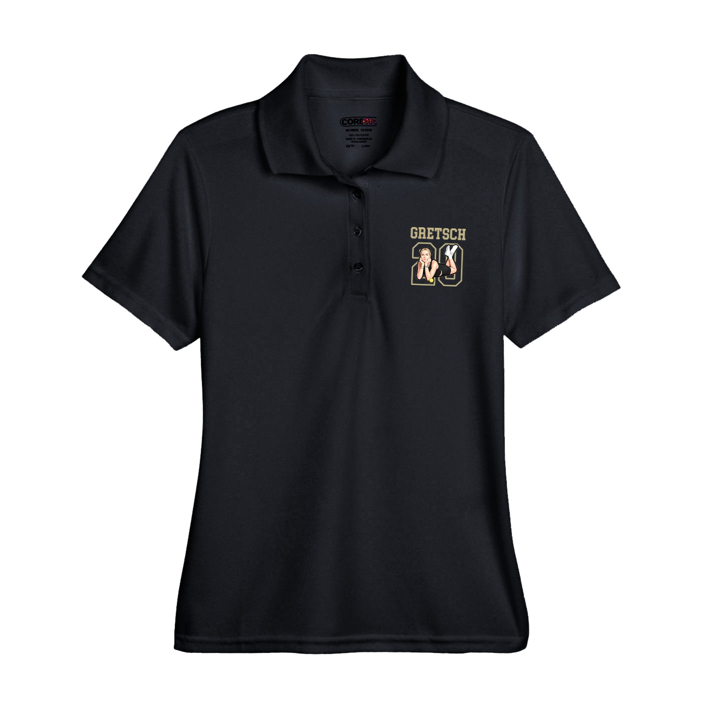 Womens Performance Polo — Shirsey in Black
