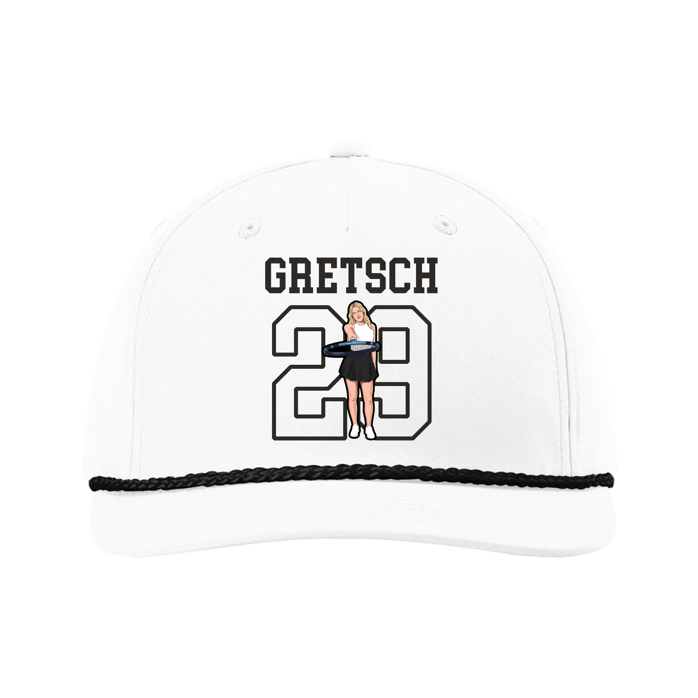 Five-Panel Classic Rope Cap — Shirsey in White