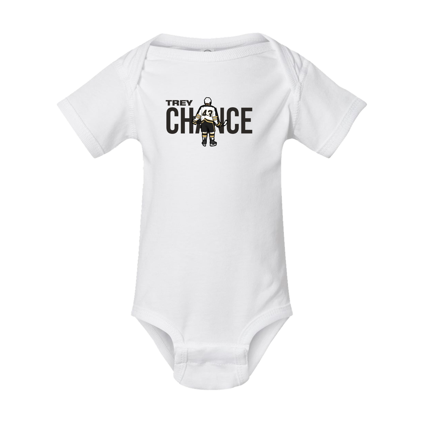Baby Onesie — Player Name in White