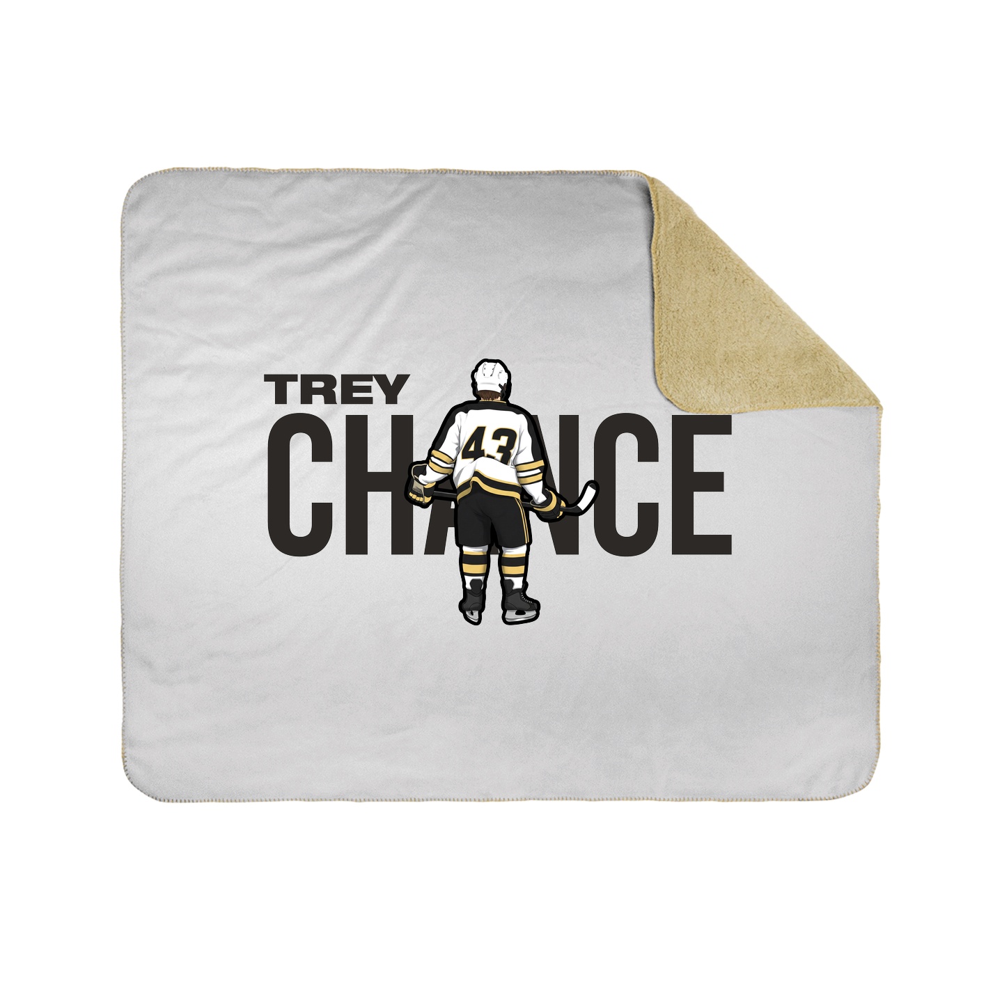 Throw Blanket — Player Name in White