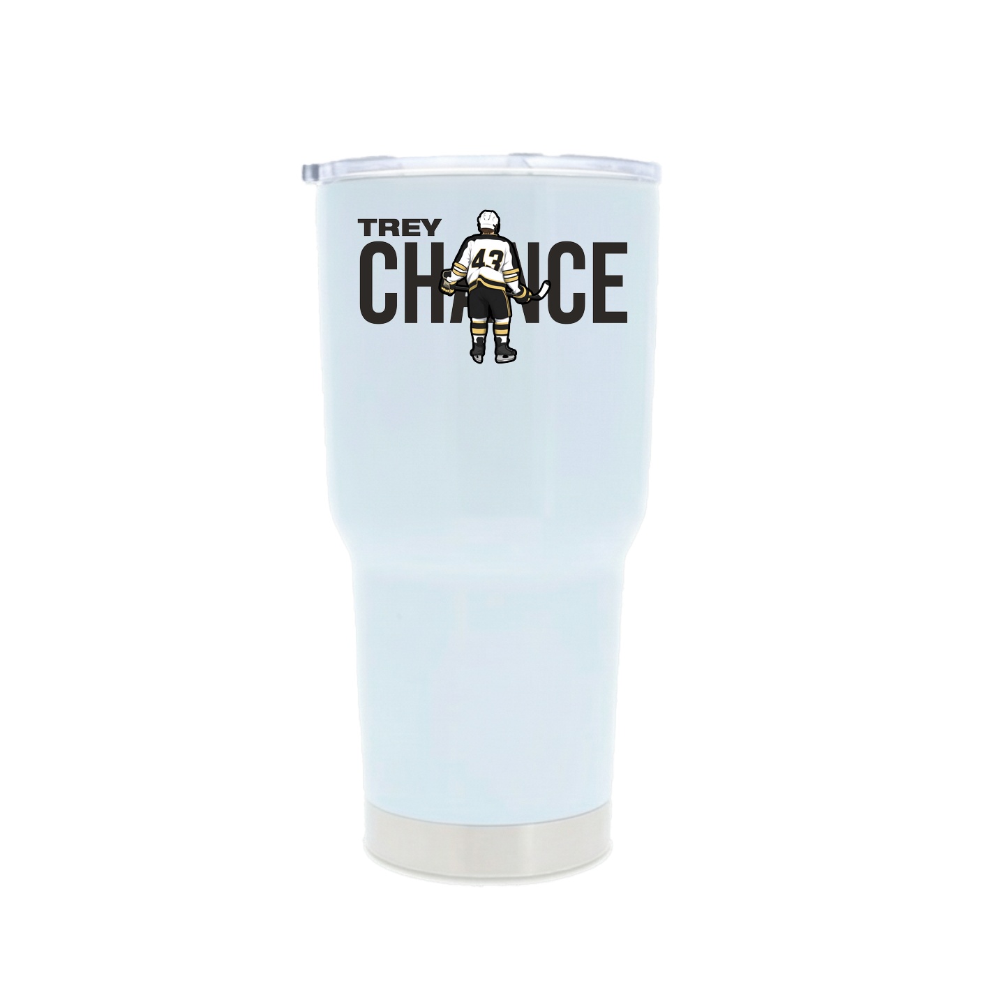 30oz Stainless Steel Tumbler — Player Name in White