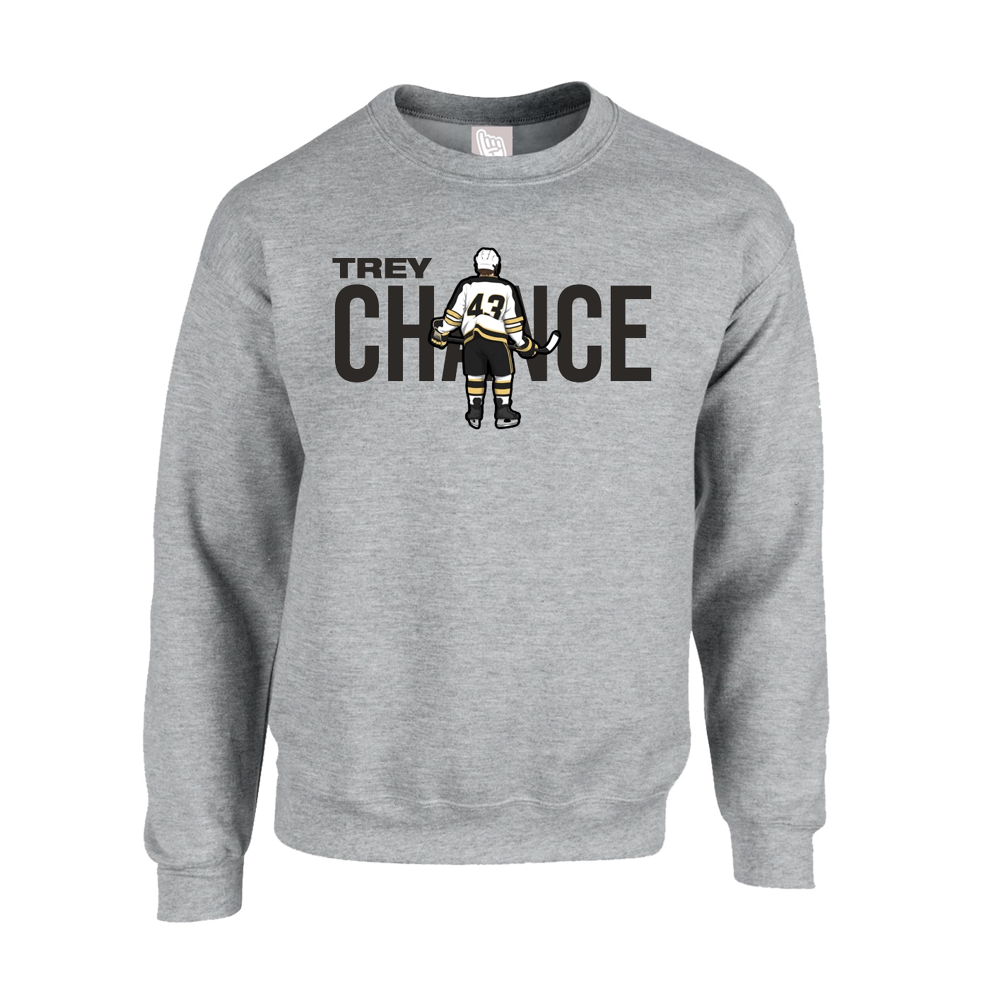 Fleece Crew — Player Name in Grey