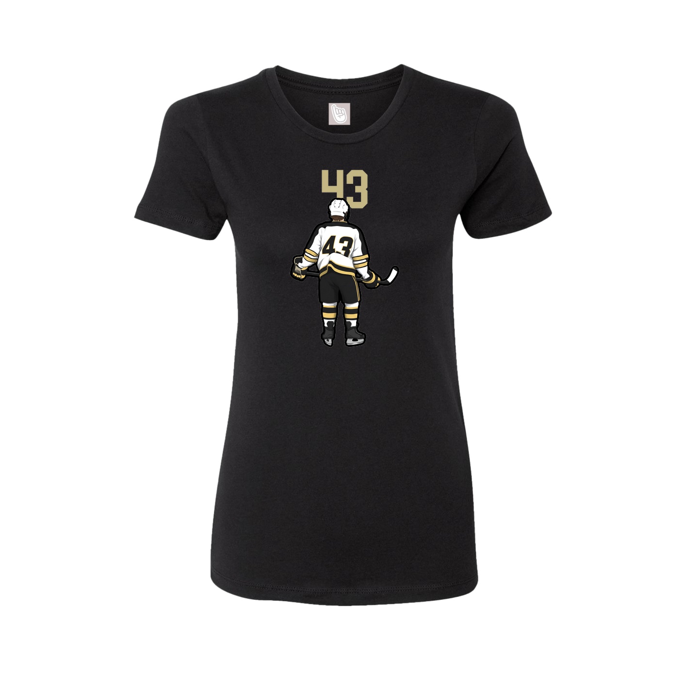 Womens Tee — Number Top in Black