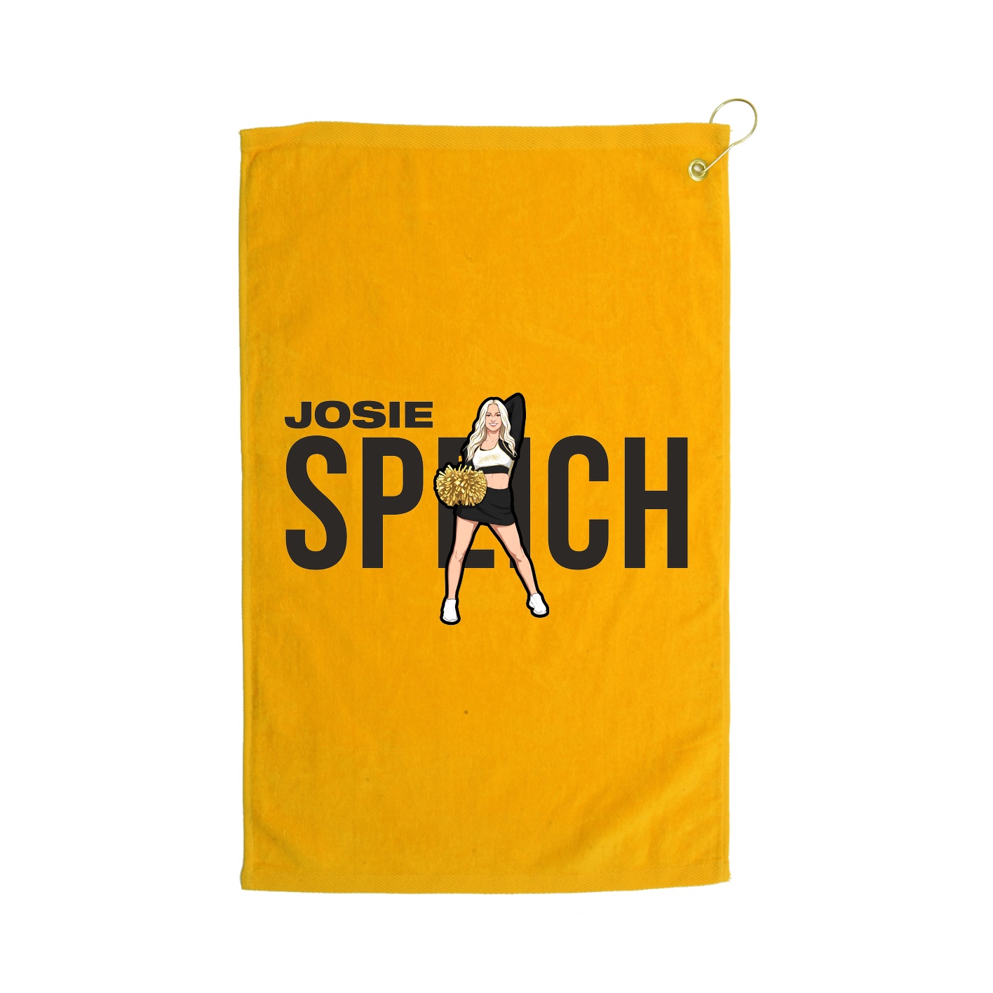 Golf Towel — Player Name in Gold