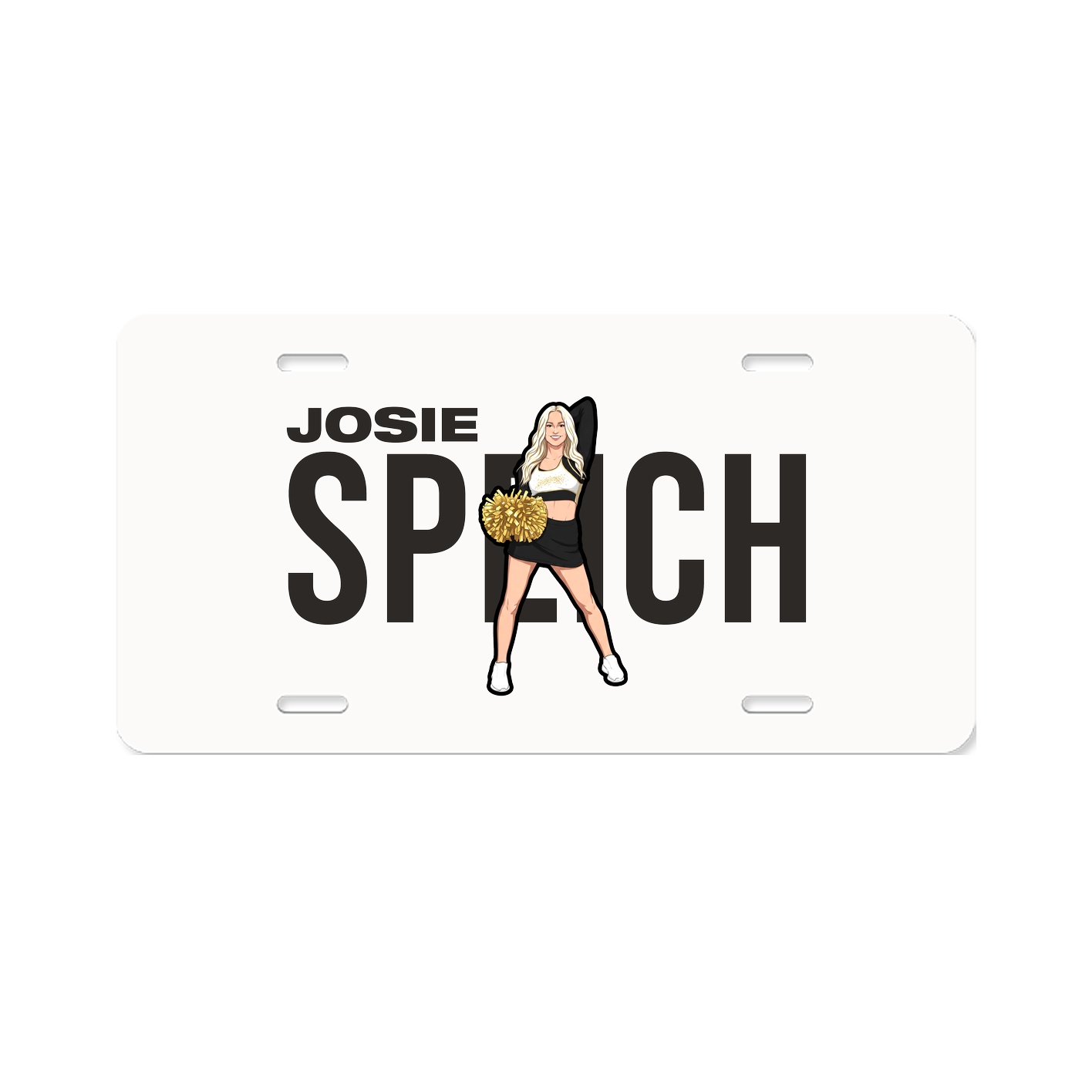 License Plate — Player Name in Classic