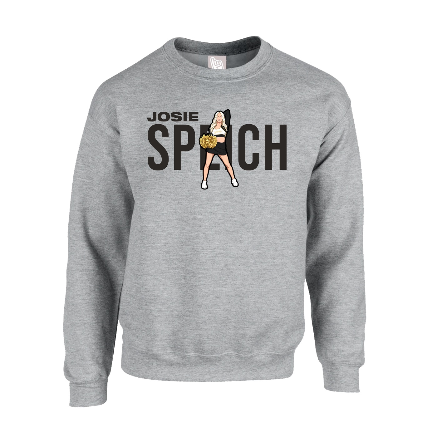 Fleece Crew — Player Name in Grey