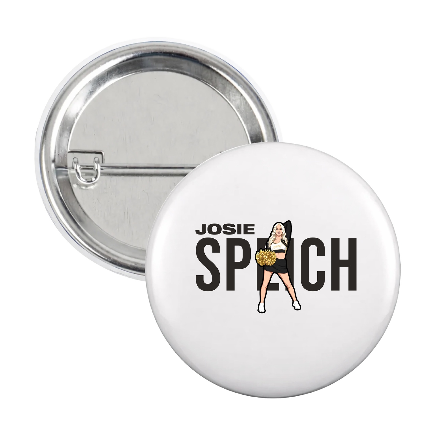 Game Day Button — Player Name in White