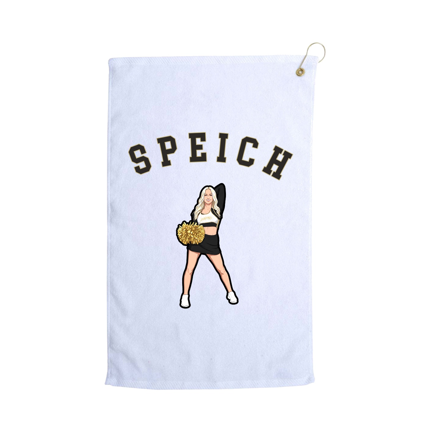 Golf Towel — Shirsey Arch in White
