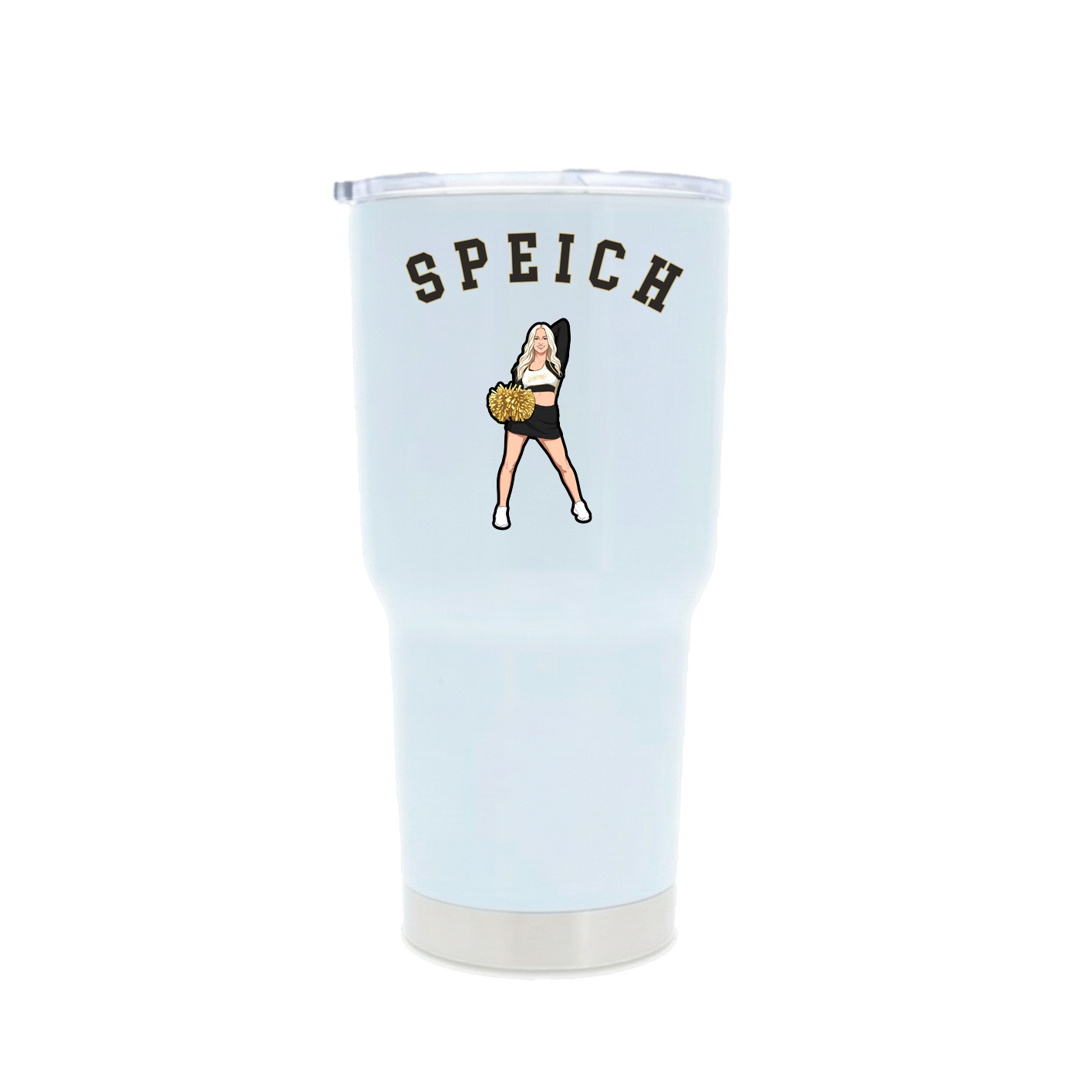 30oz Stainless Steel Tumbler — Shirsey Arch in White