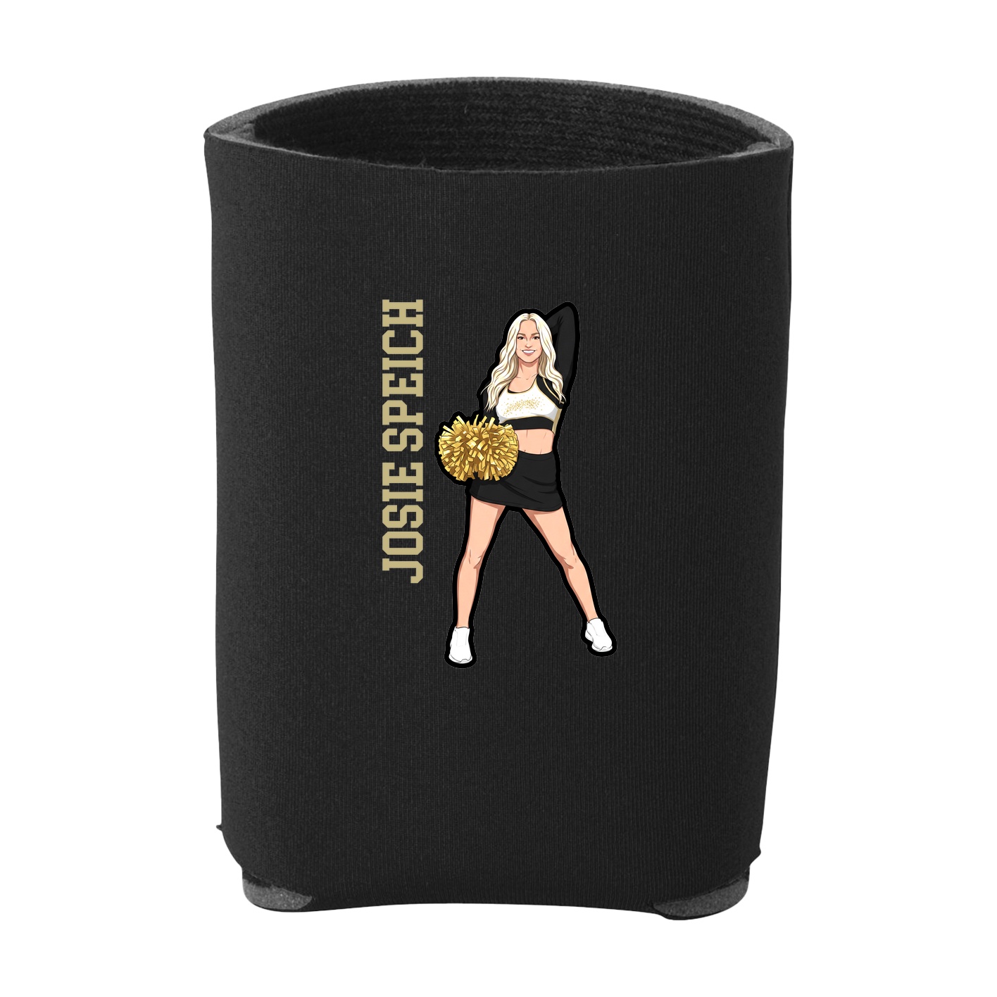 Can Holder — Name Vertical in Black