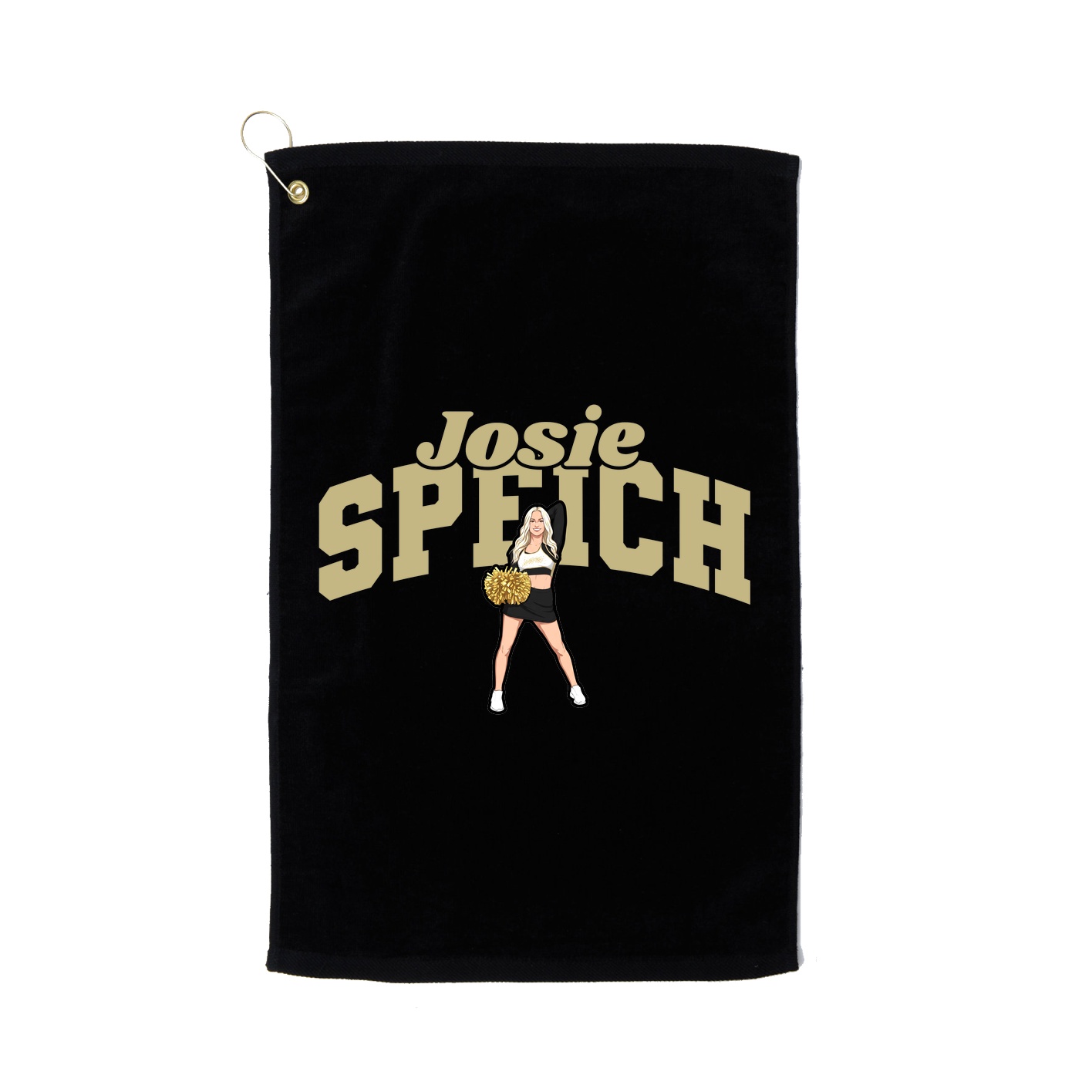 Golf Towel — Signature Arch in Black