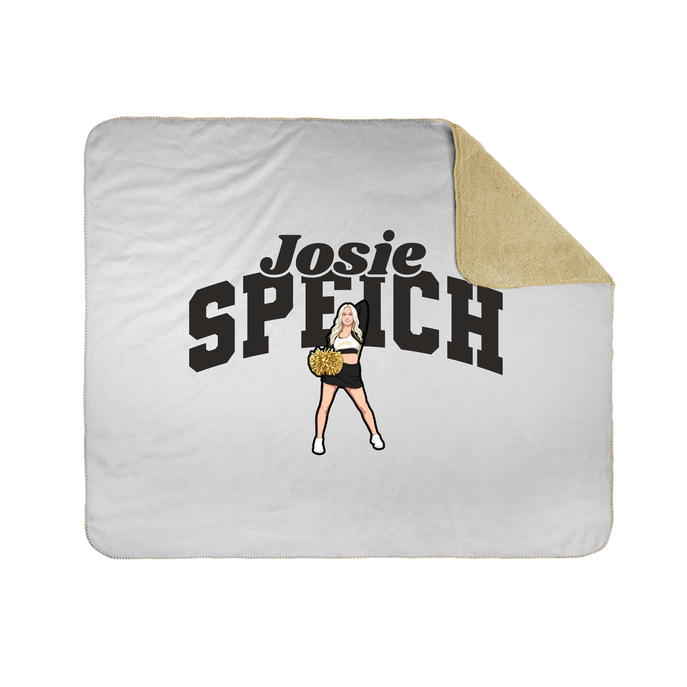 Throw Blanket — Signature Arch in White