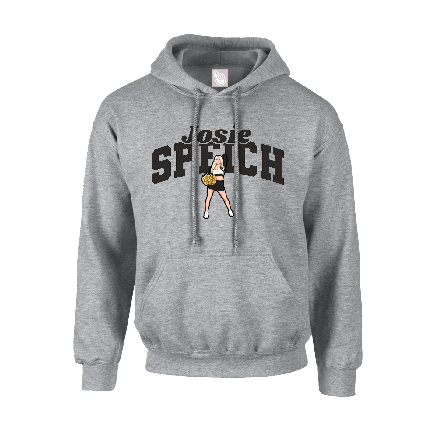 Youth Hoodie — Signature Arch in Grey