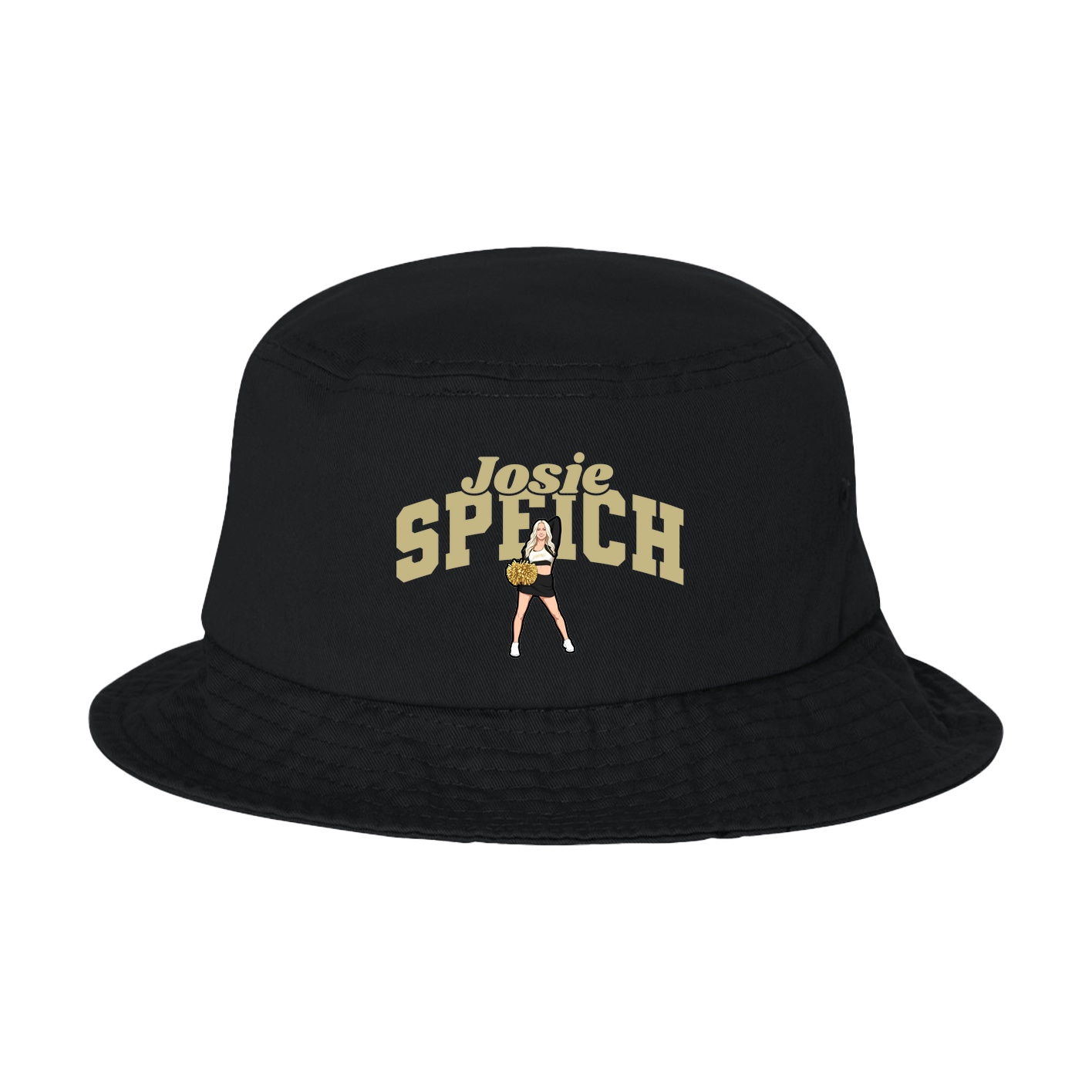 Bucket Cap — Signature Arch in Black