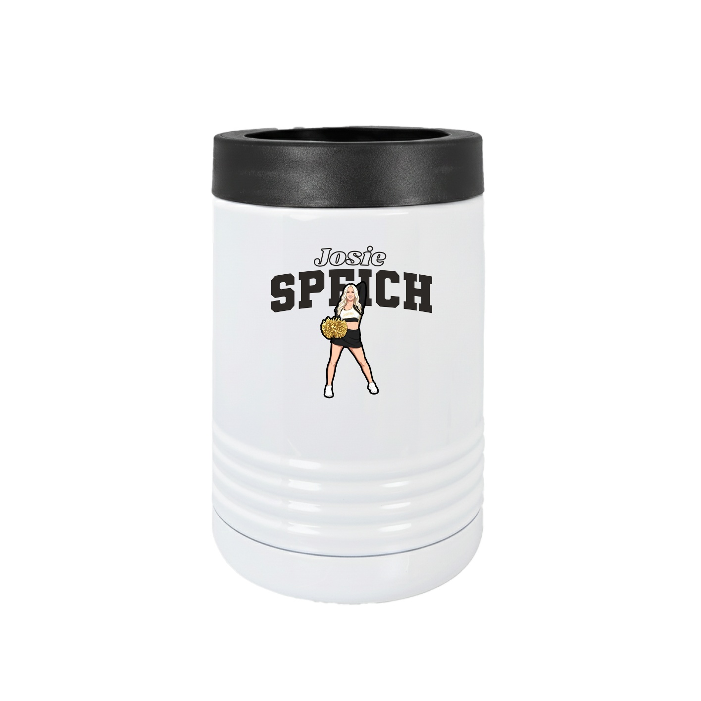 Beverage Holder — Name Arch in White