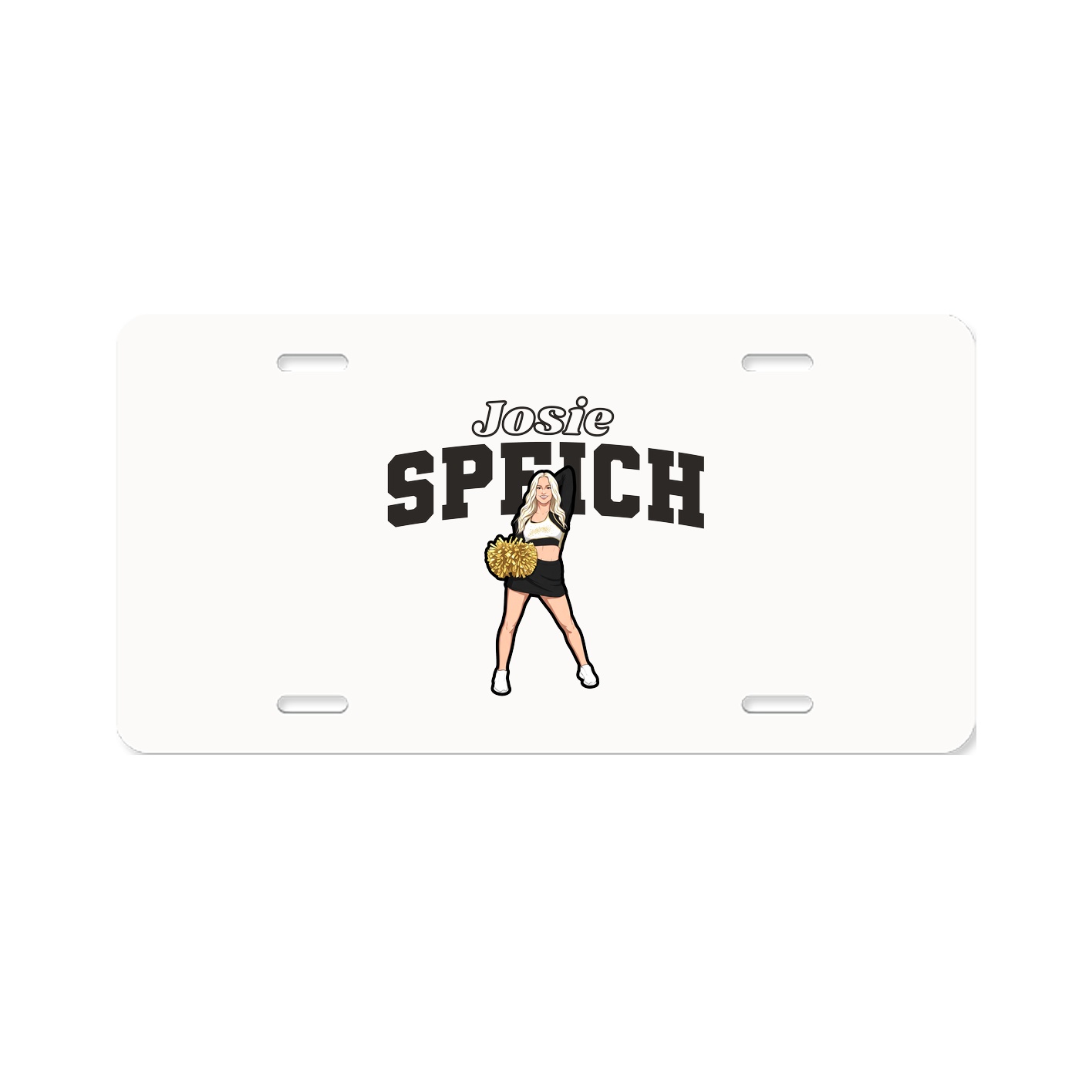 License Plate — Name Arch in Classic