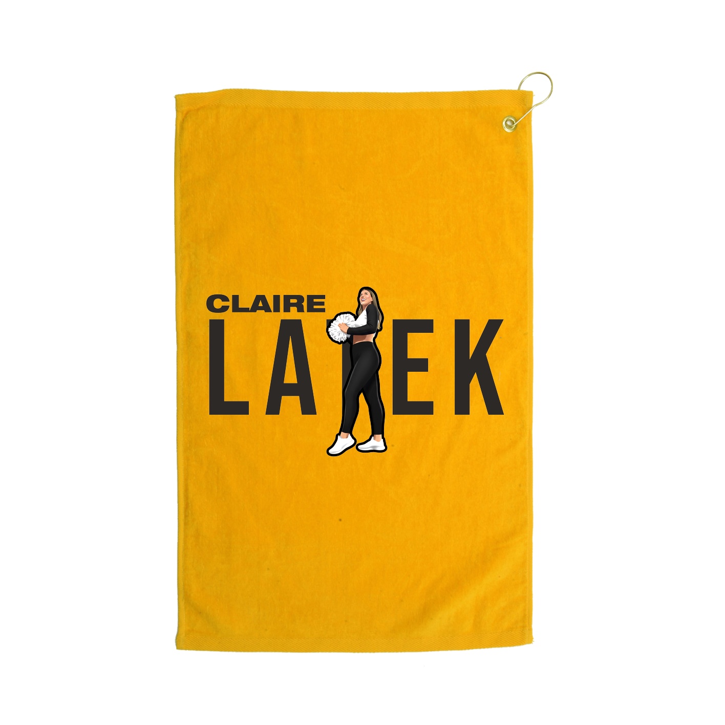 Golf Towel — Player Name in Gold