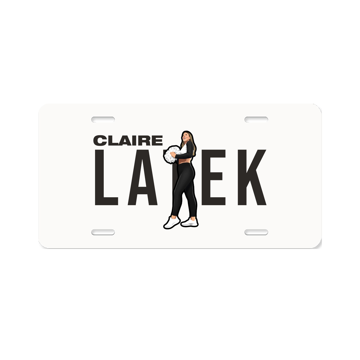 License Plate — Player Name in Classic