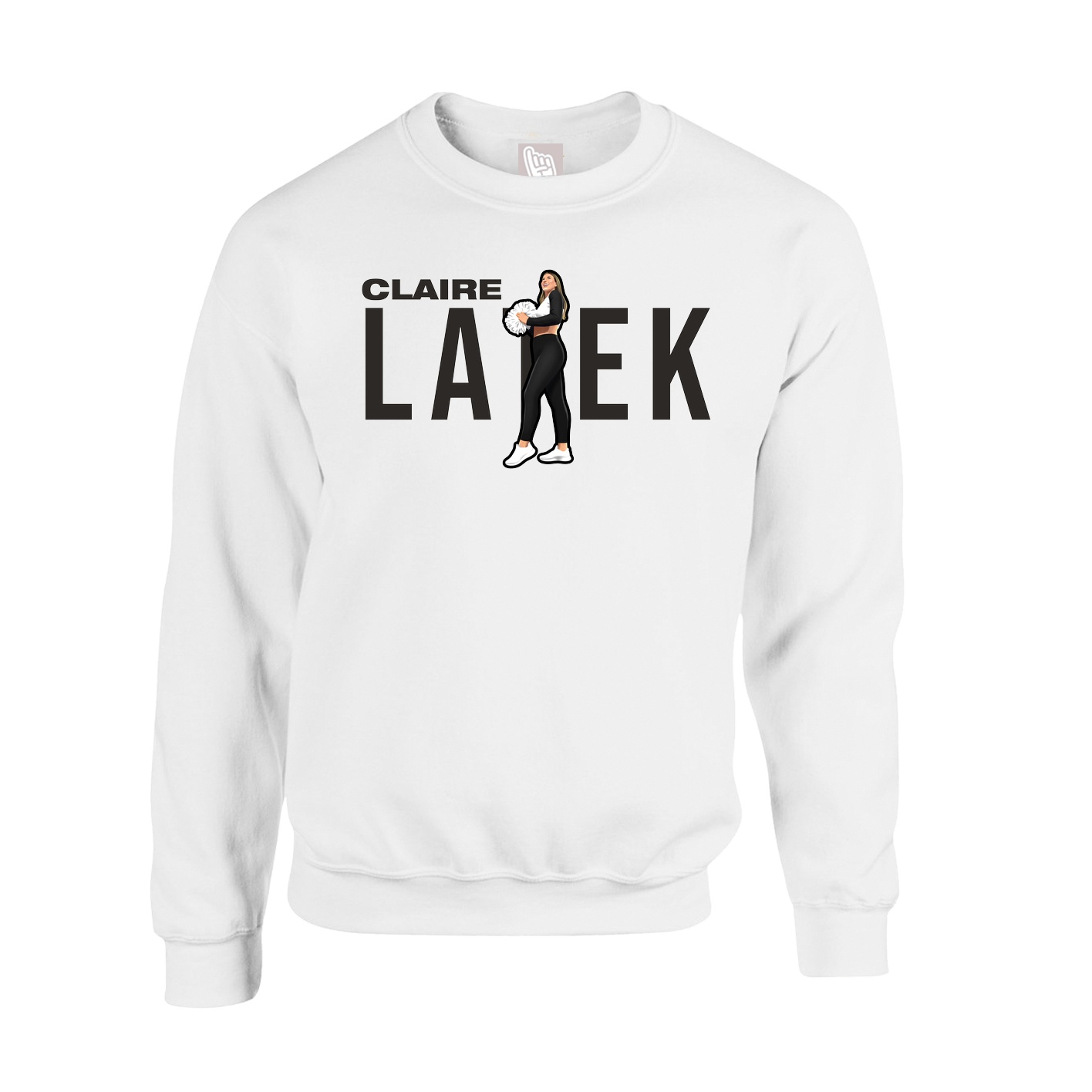 Fleece Crew — Player Name in White