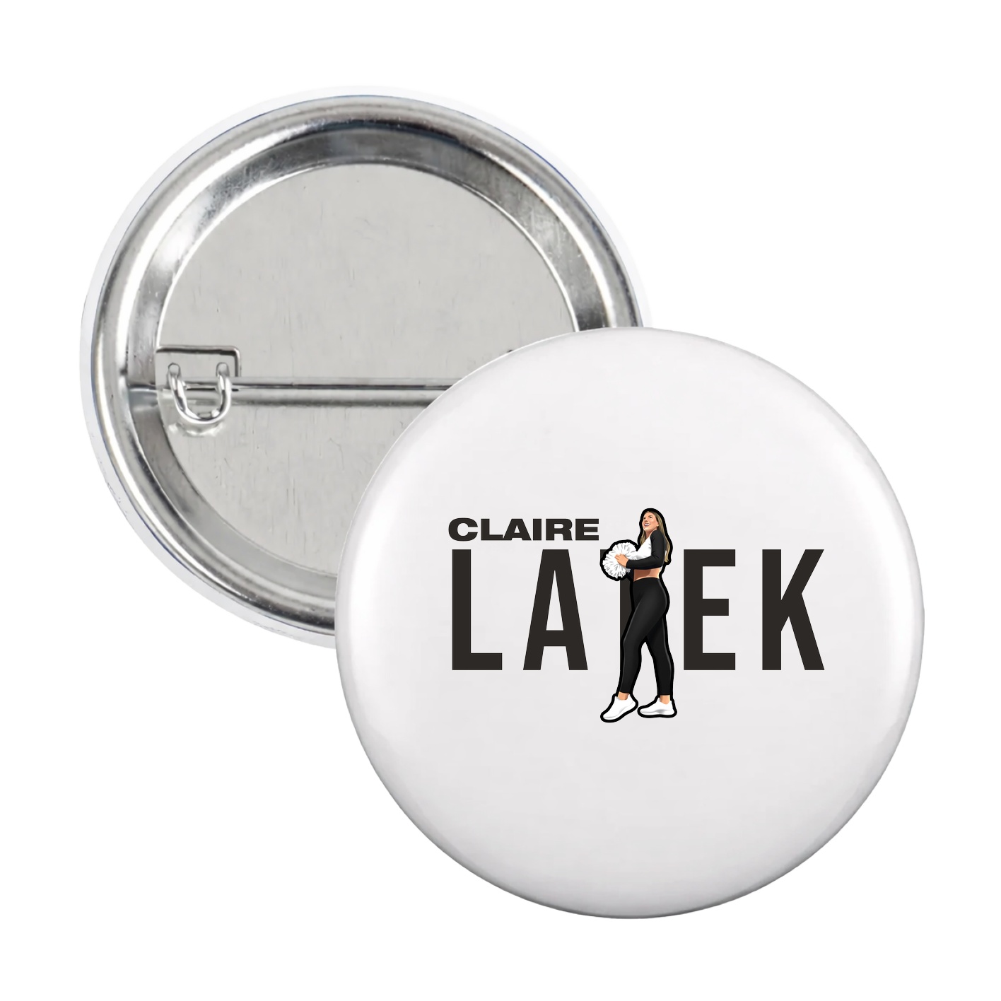Game Day Button — Player Name in White