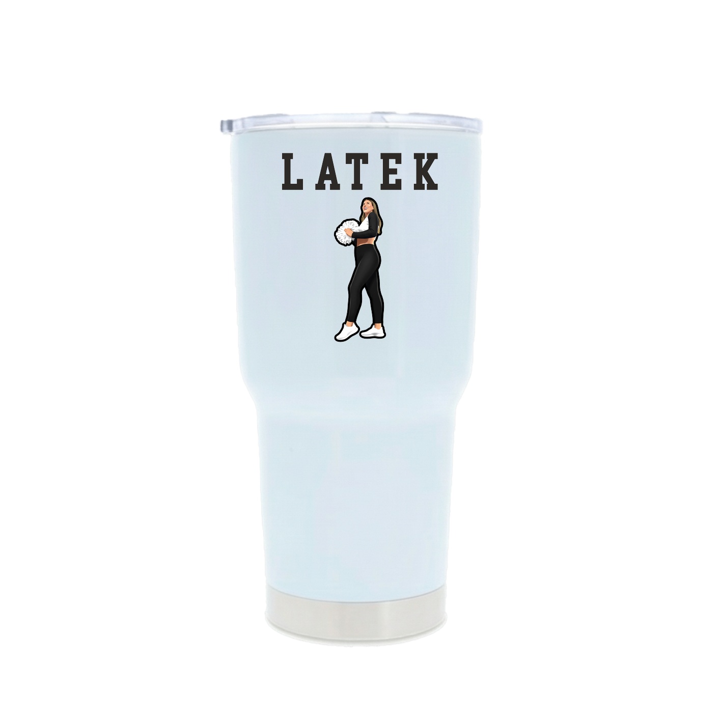 30oz Stainless Steel Tumbler — Shirsey in White