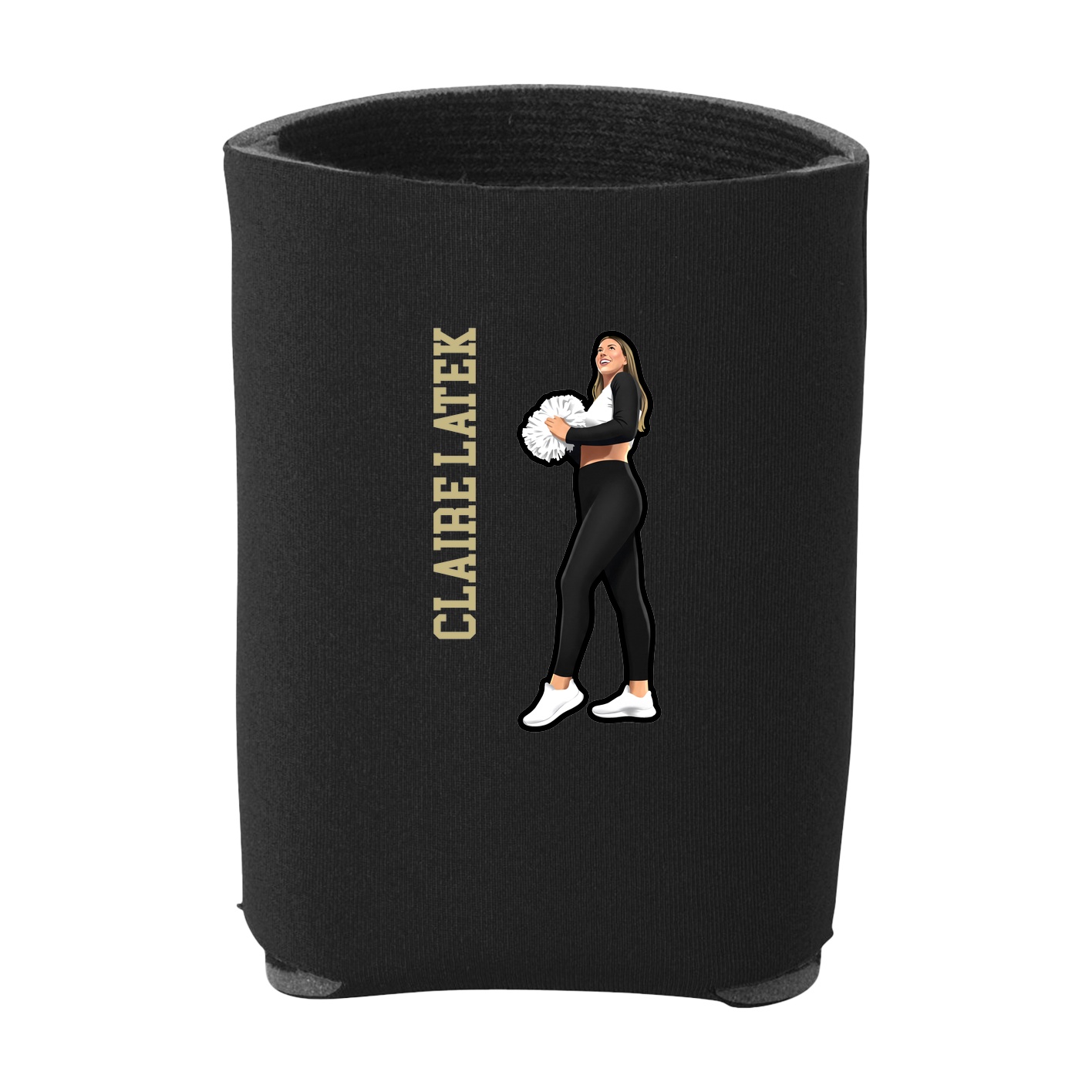 Can Holder — Name Vertical in Black
