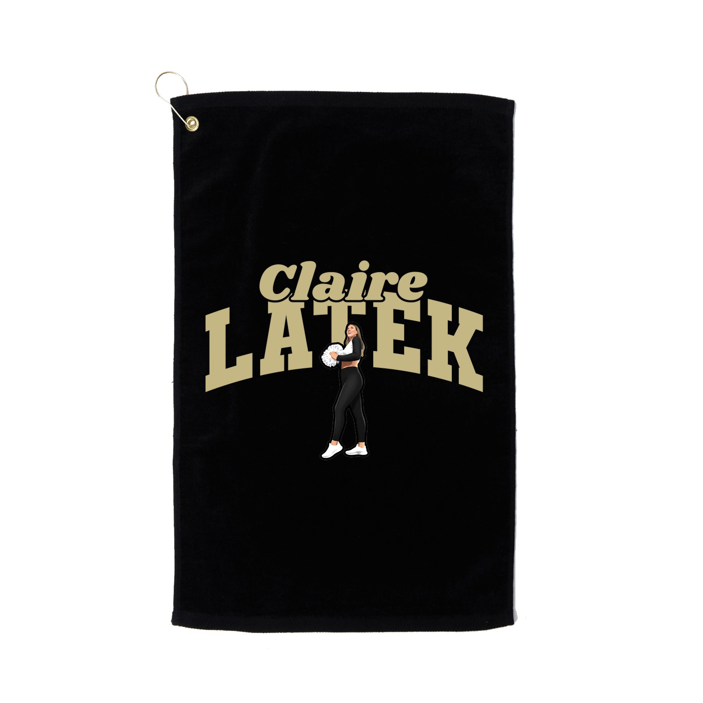 Golf Towel — Signature Arch in Black