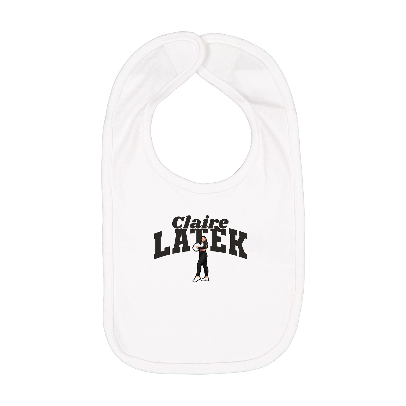Infant Bib — Signature Arch in White